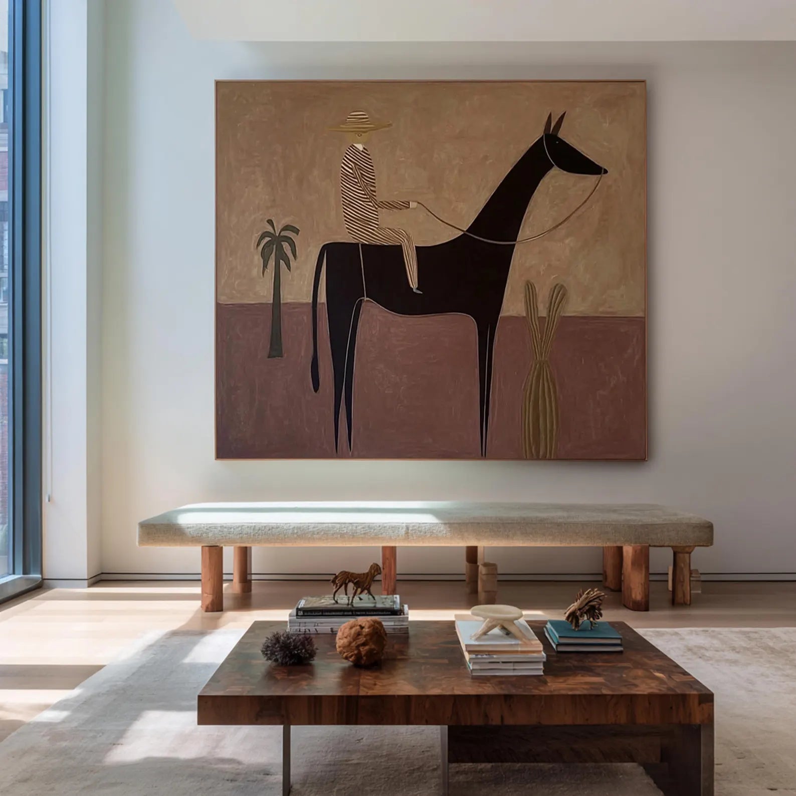 Stylized Equestrian Vista | Desert Palette