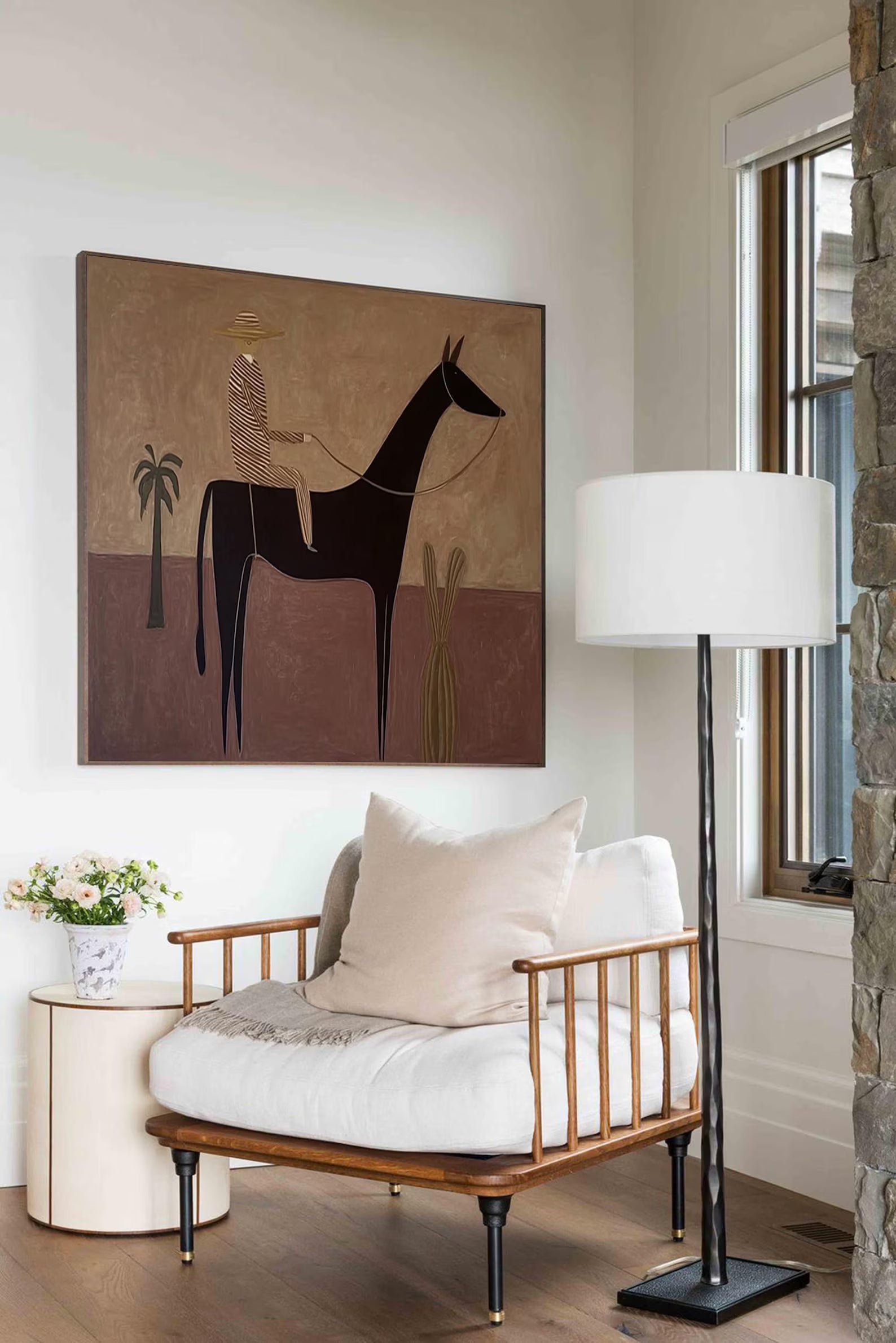 Stylized Equestrian Vista | Desert Palette