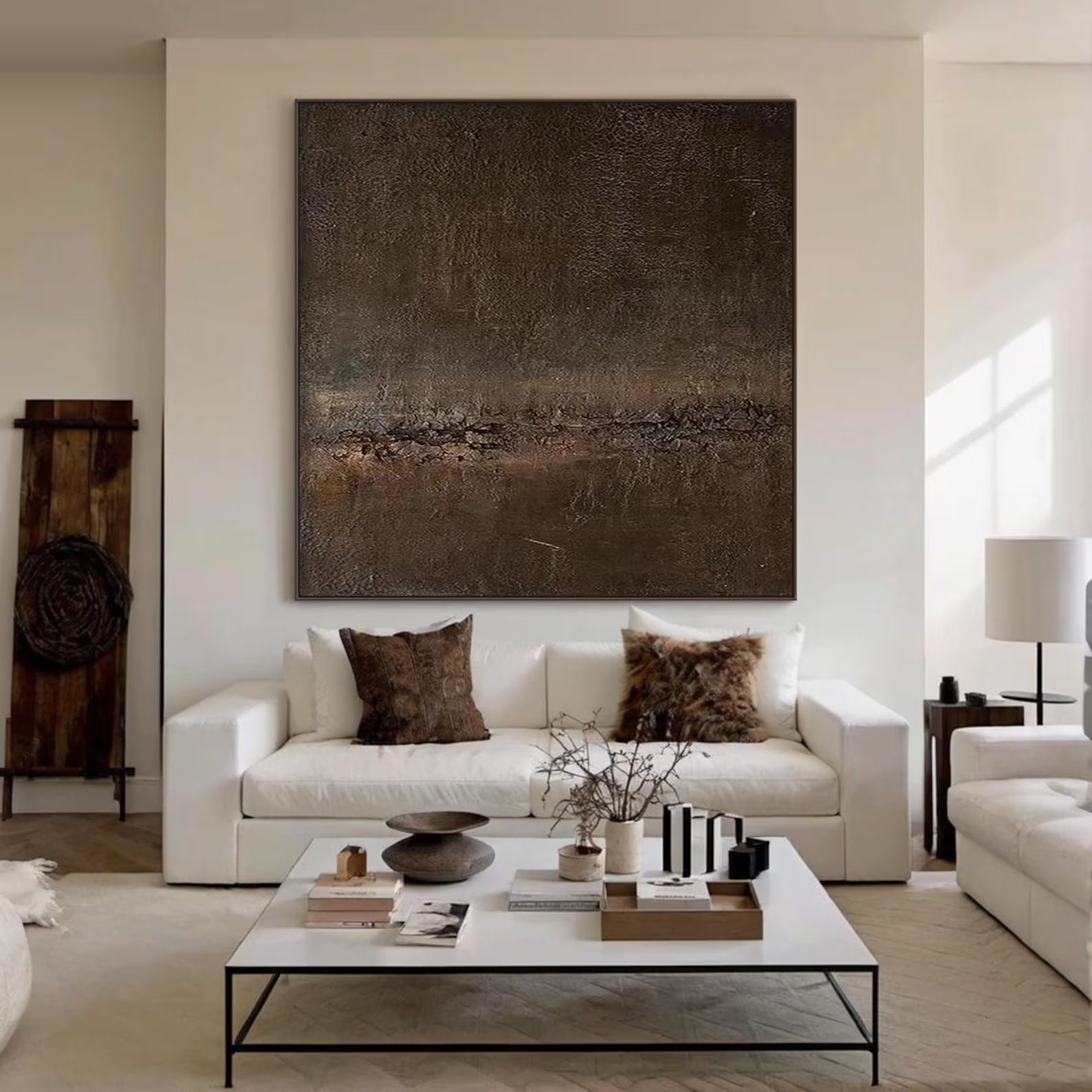 Textured Rustic Opulence | Brown Rhythm