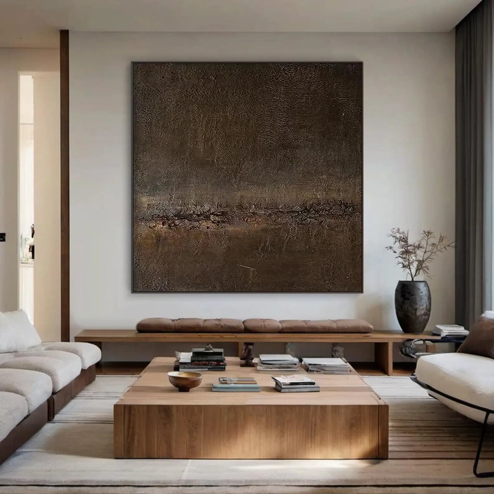 Textured Rustic Opulence | Brown Rhythm