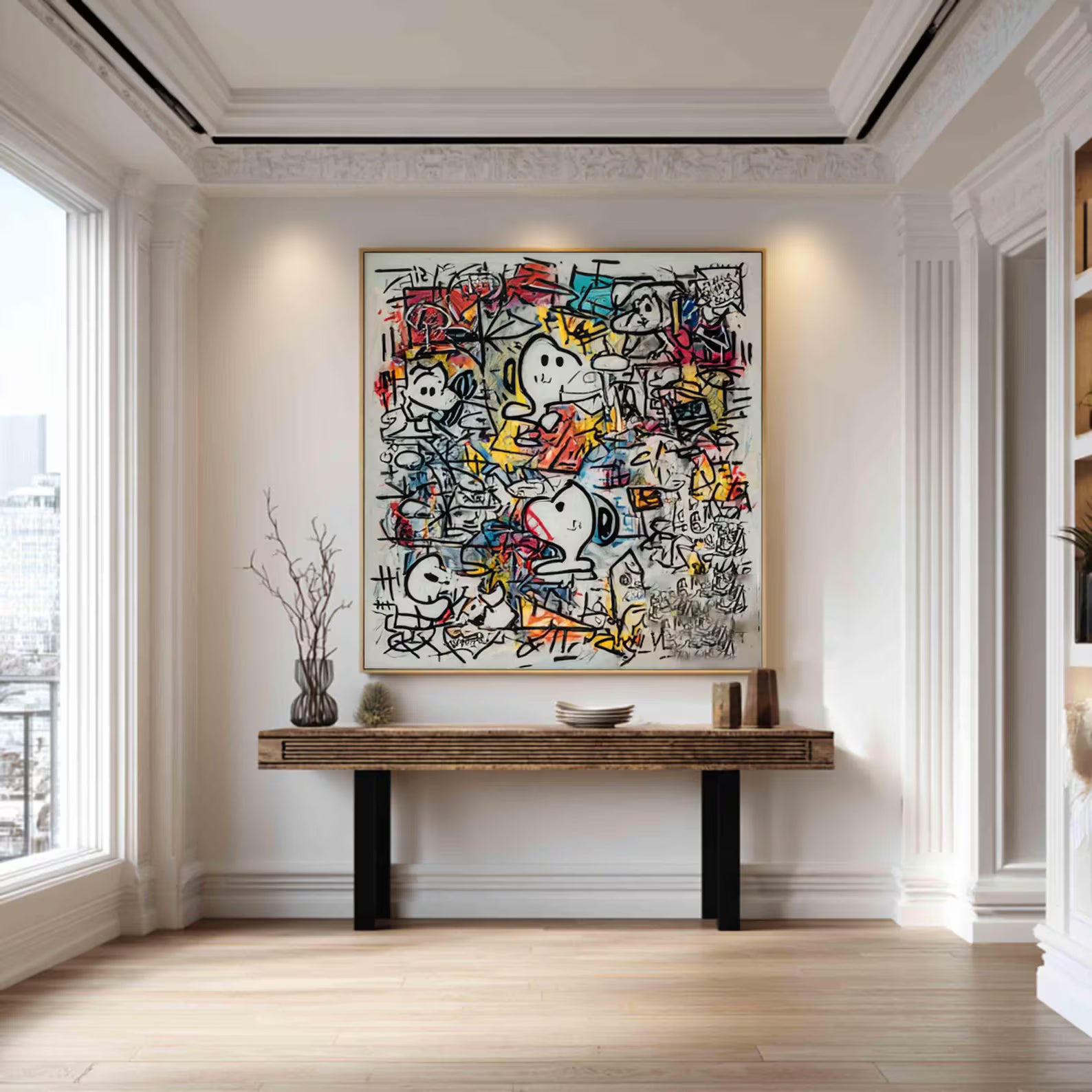 Dynamic Graffiti Whimsy | Cartoon Figures