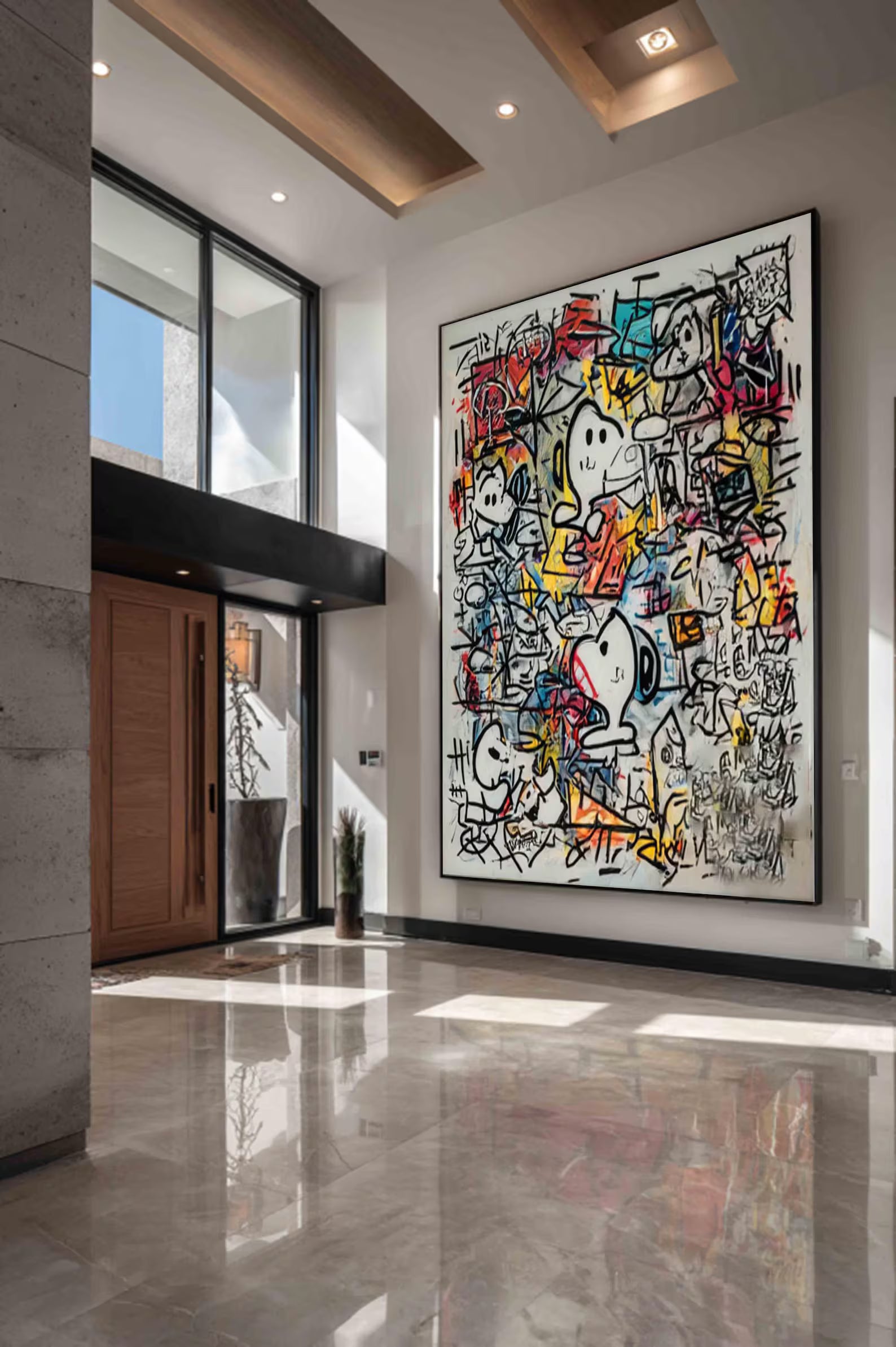 Dynamic Graffiti Whimsy | Cartoon Figures