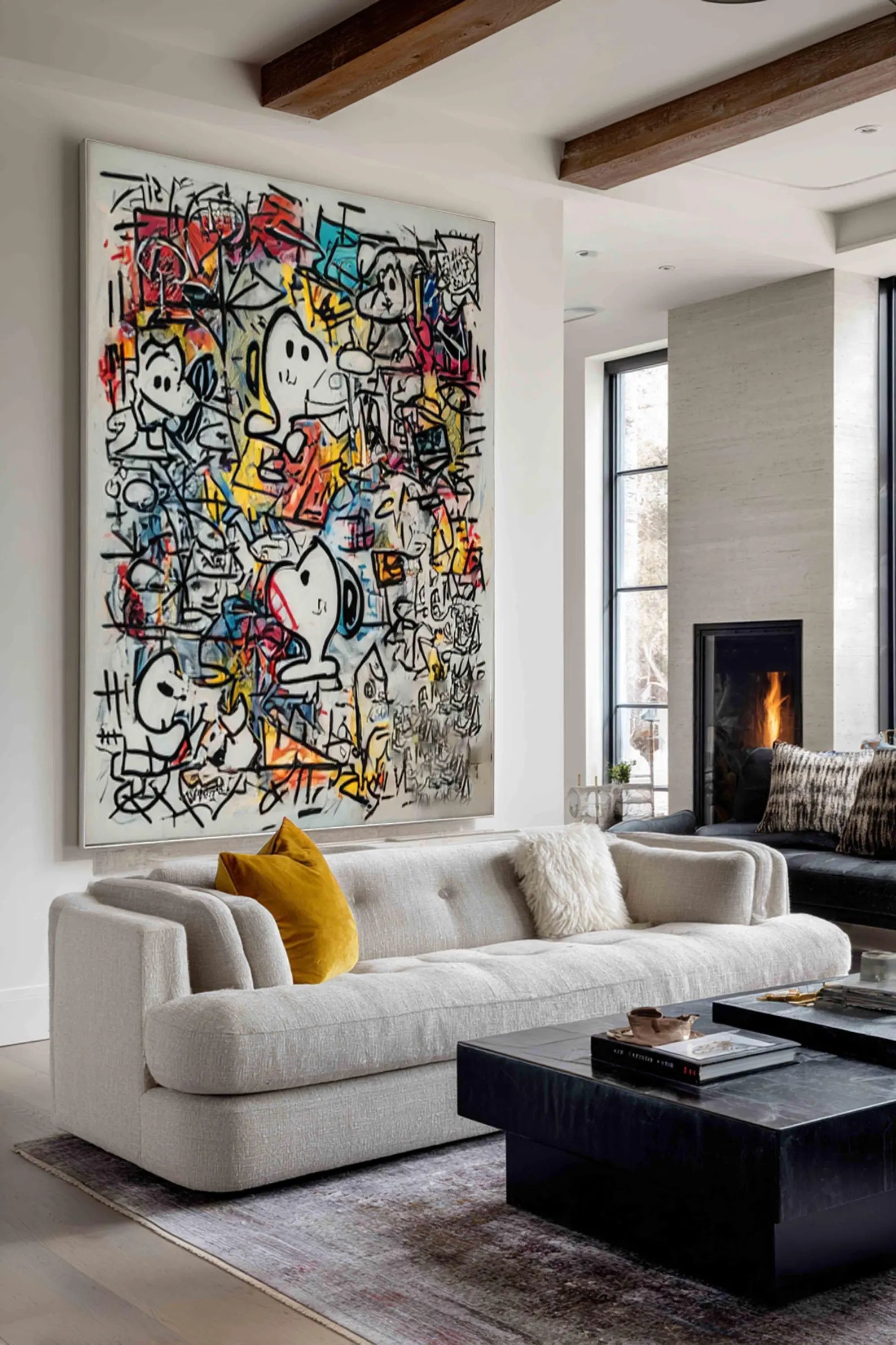 Dynamic Graffiti Whimsy | Cartoon Figures