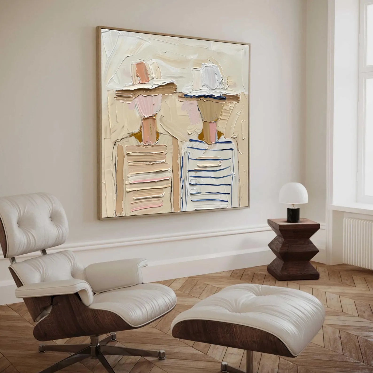 Textured Coastal Companions | Striped Silhouettes