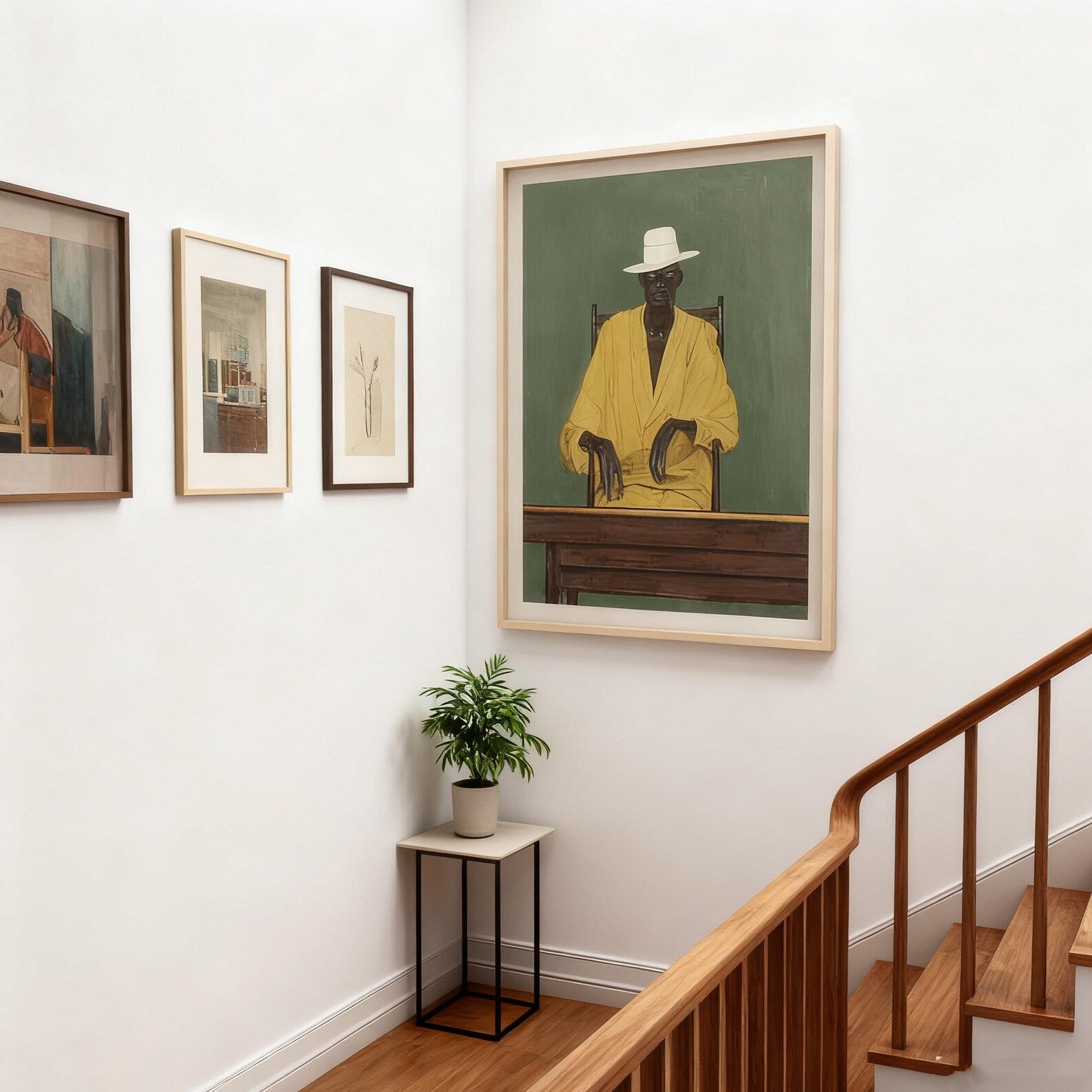 Stylized Figure Elegance | Yellow Attire