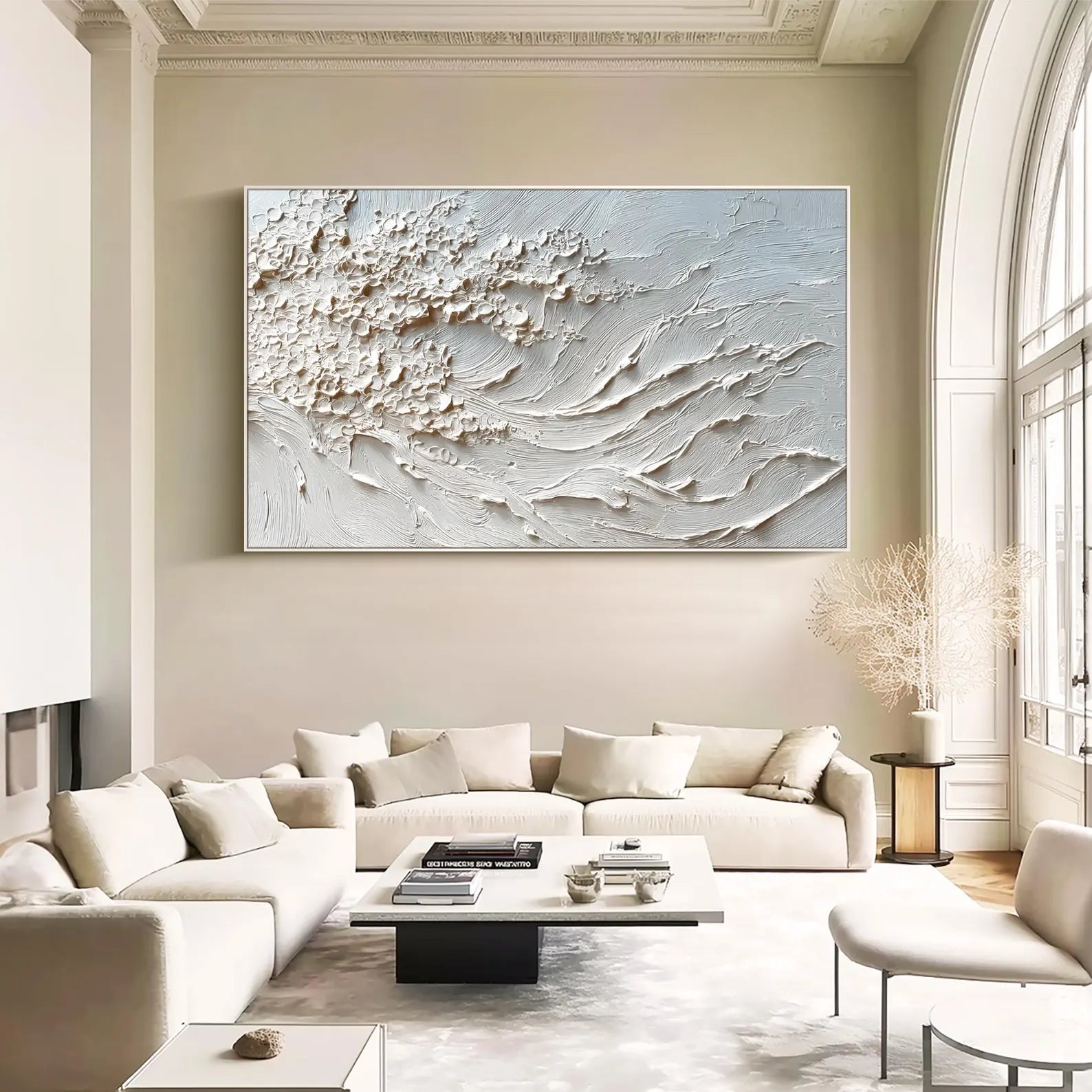 Textured Wave Serenity | Pale Hues