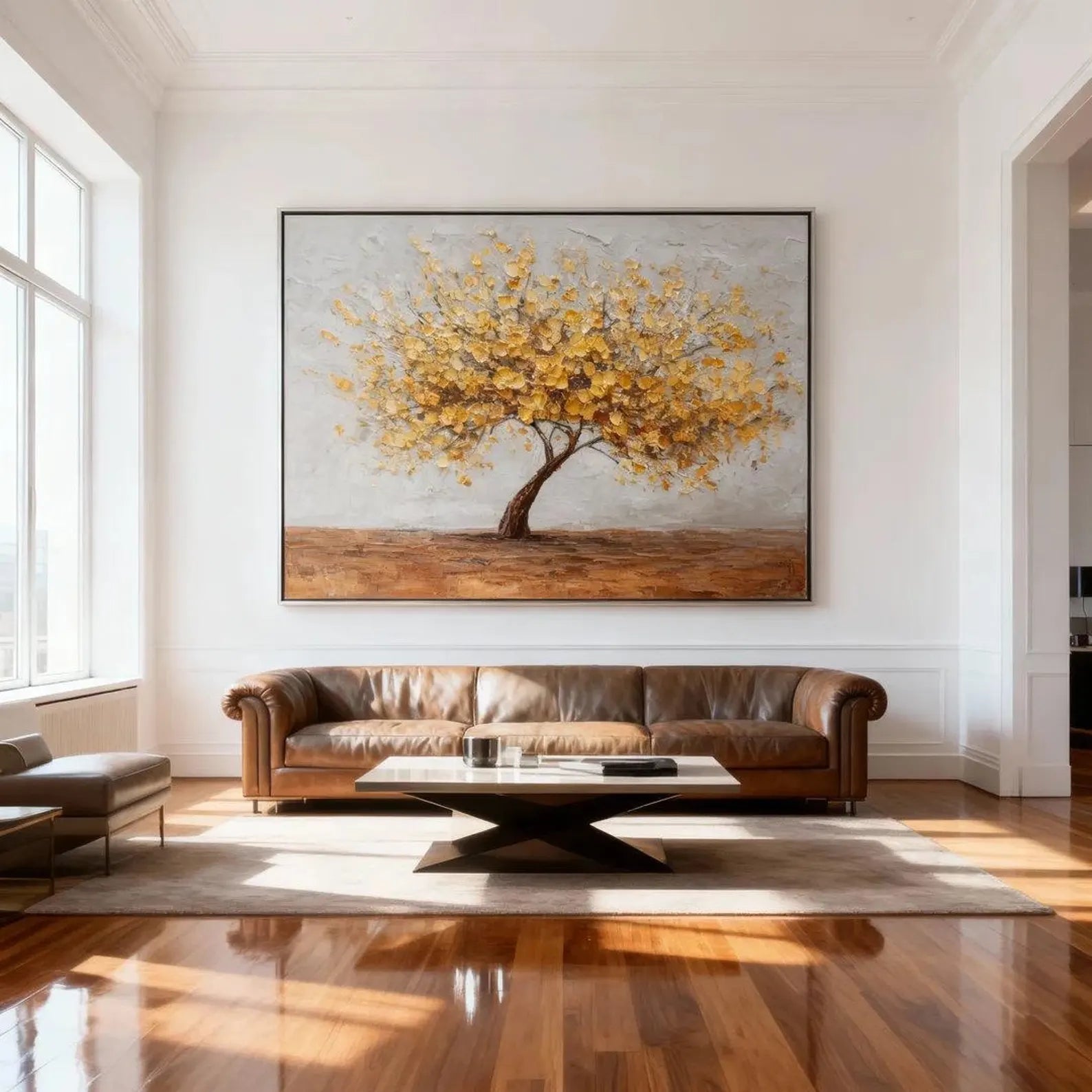 Textured Golden Canopy | Warm Tones