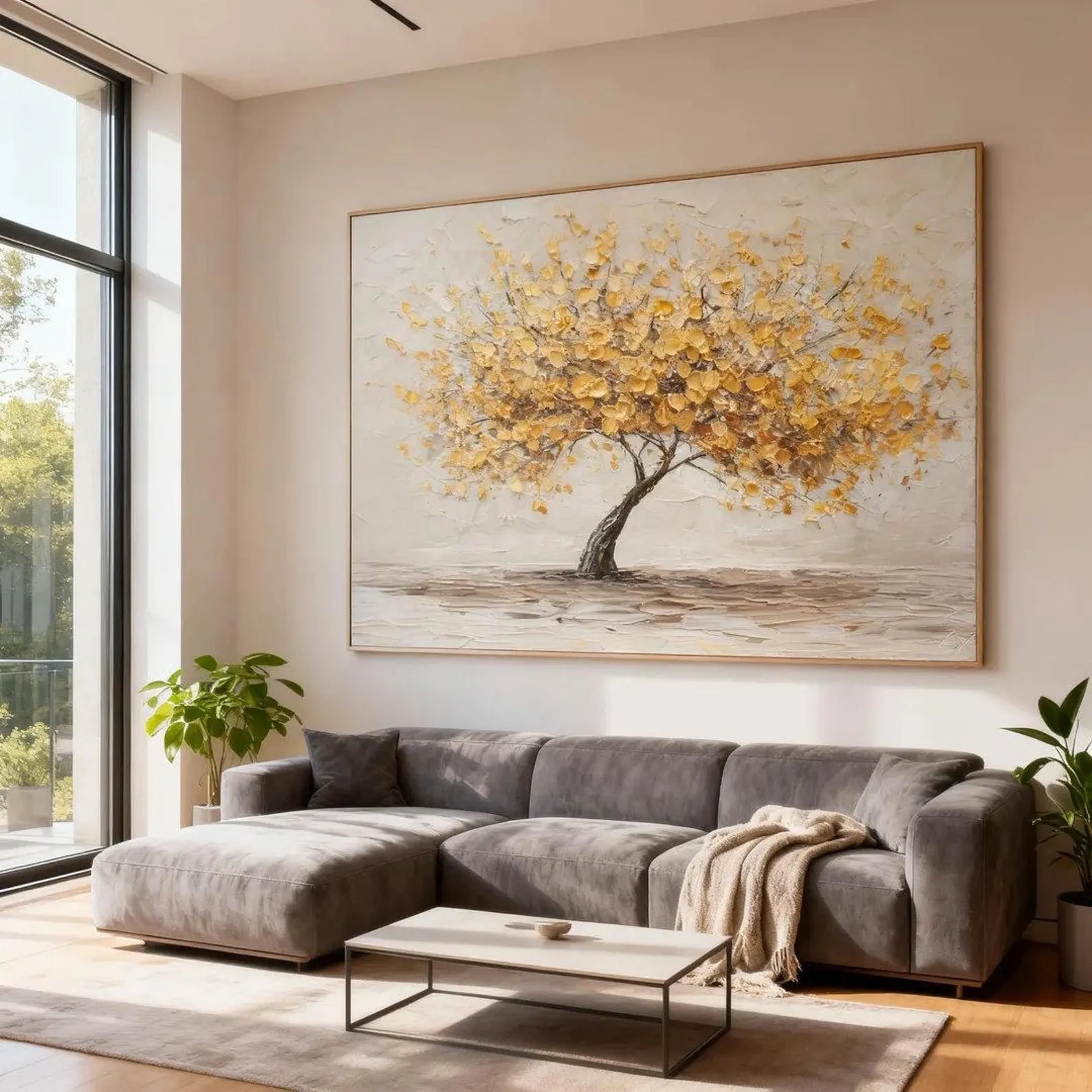 Textured Golden Canopy | Warm Tones