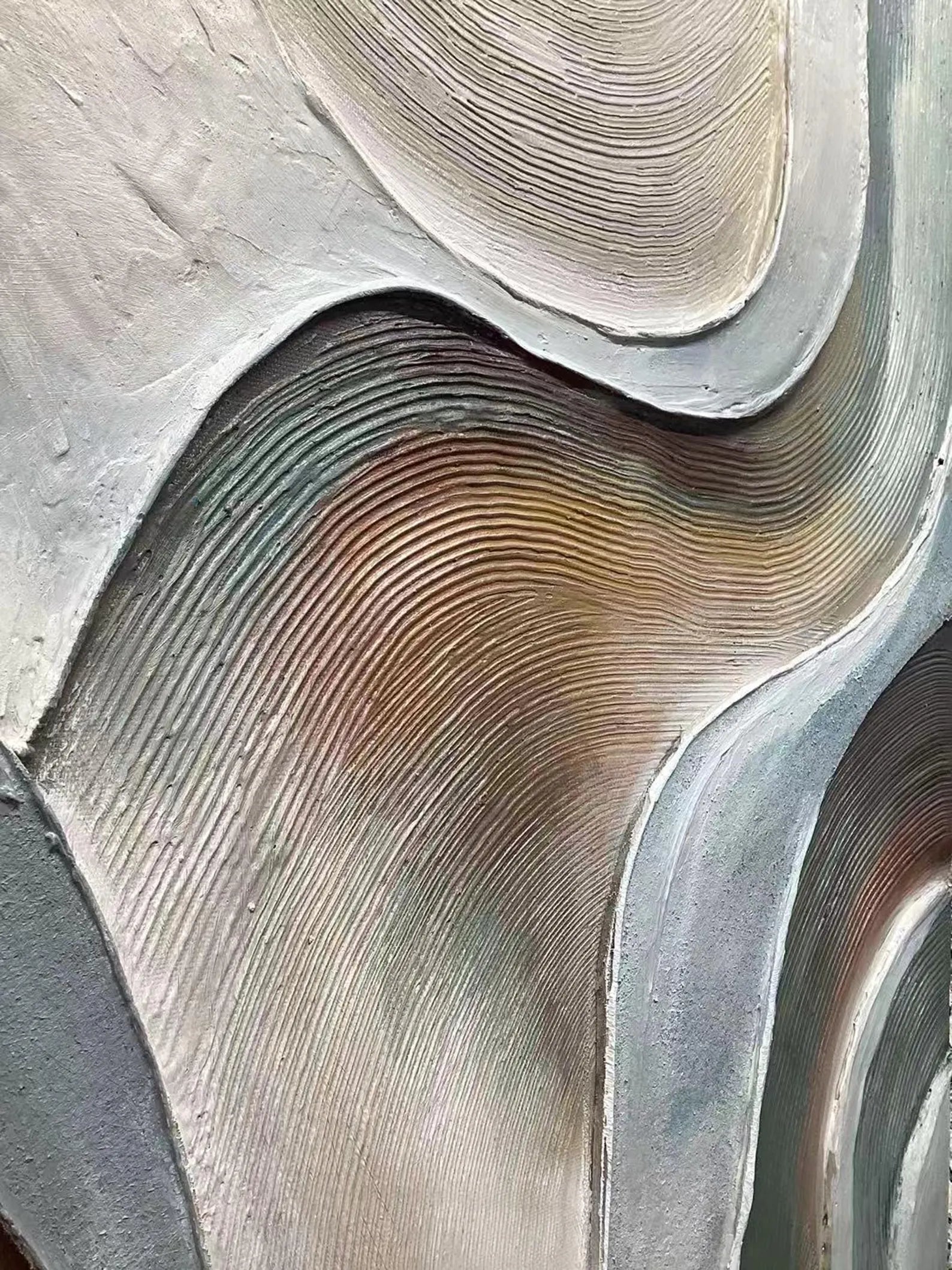 Textured Wave Nuance | Grey Brown