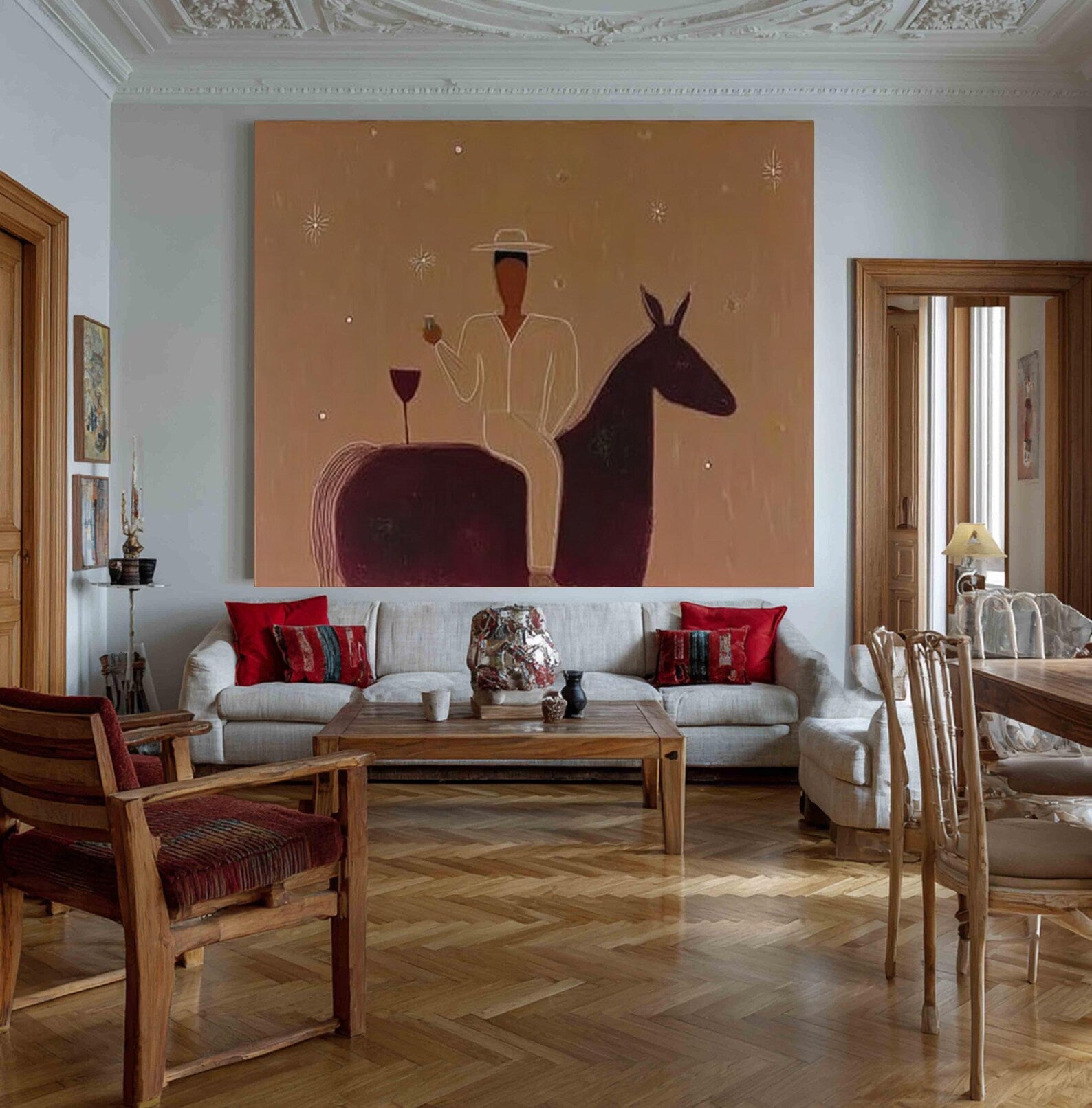 Textured Equestrian Leisure | Amber Glow