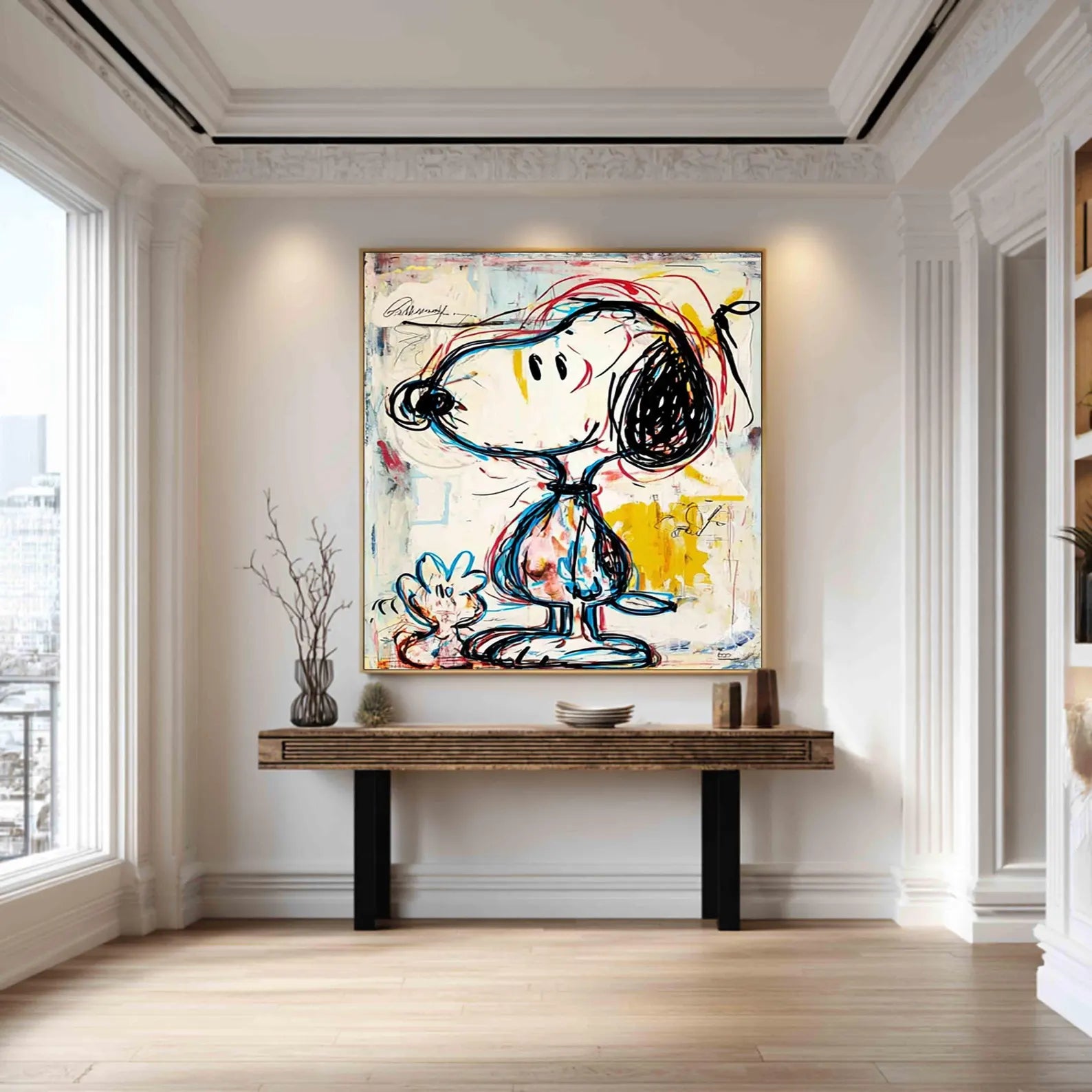 Textured Whimsical Graffiti | Snoopy Pal