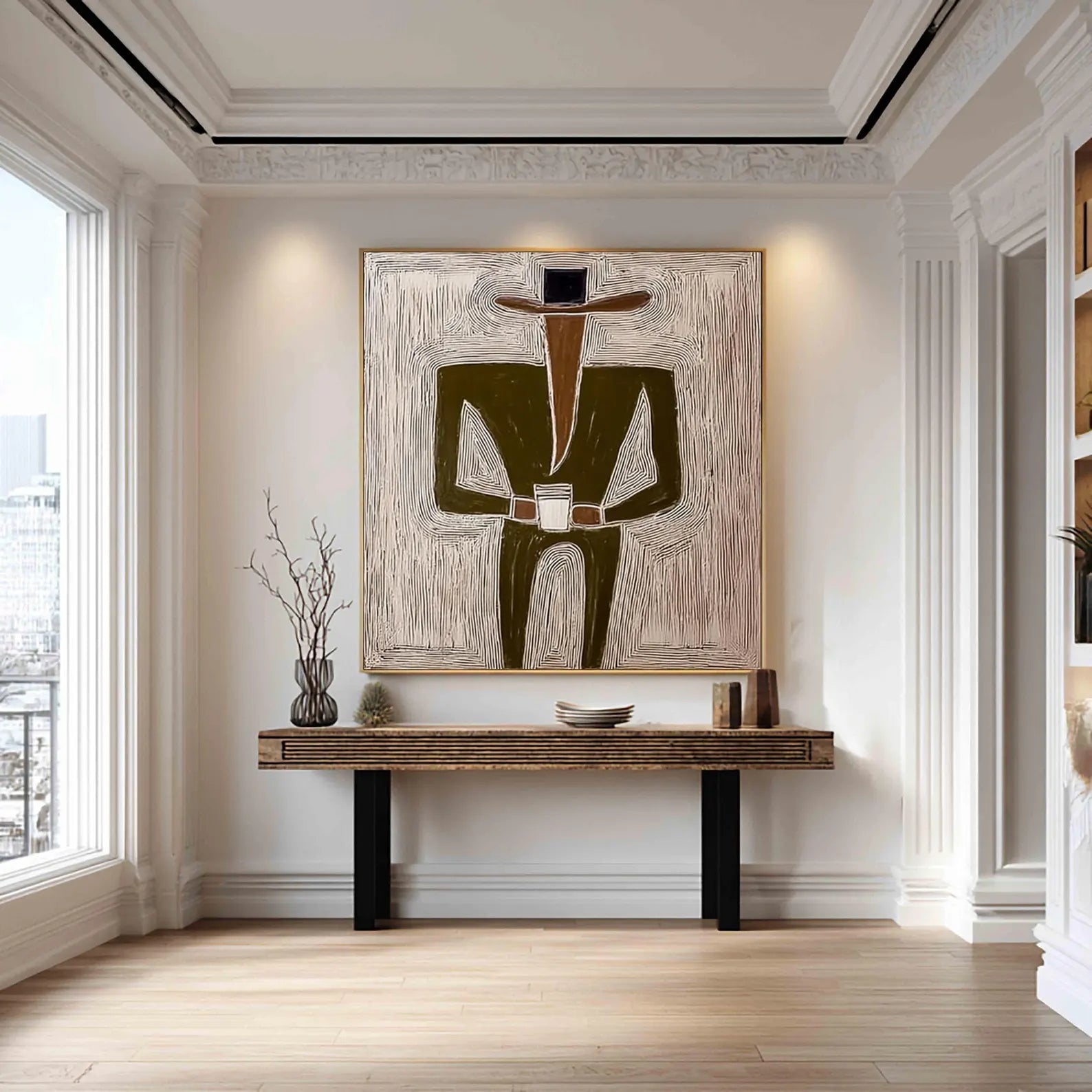 Textured Figure Sophistication | Olive Attire