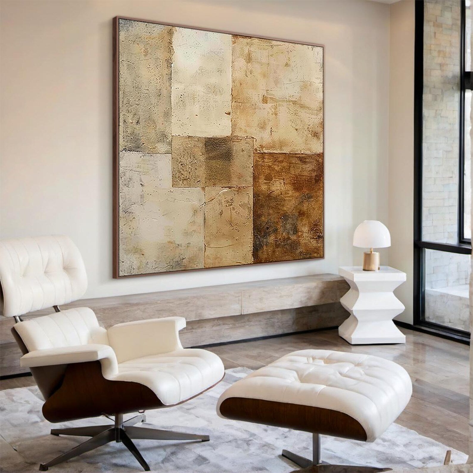 Textured Geometric Neutrality | Earthy Tones