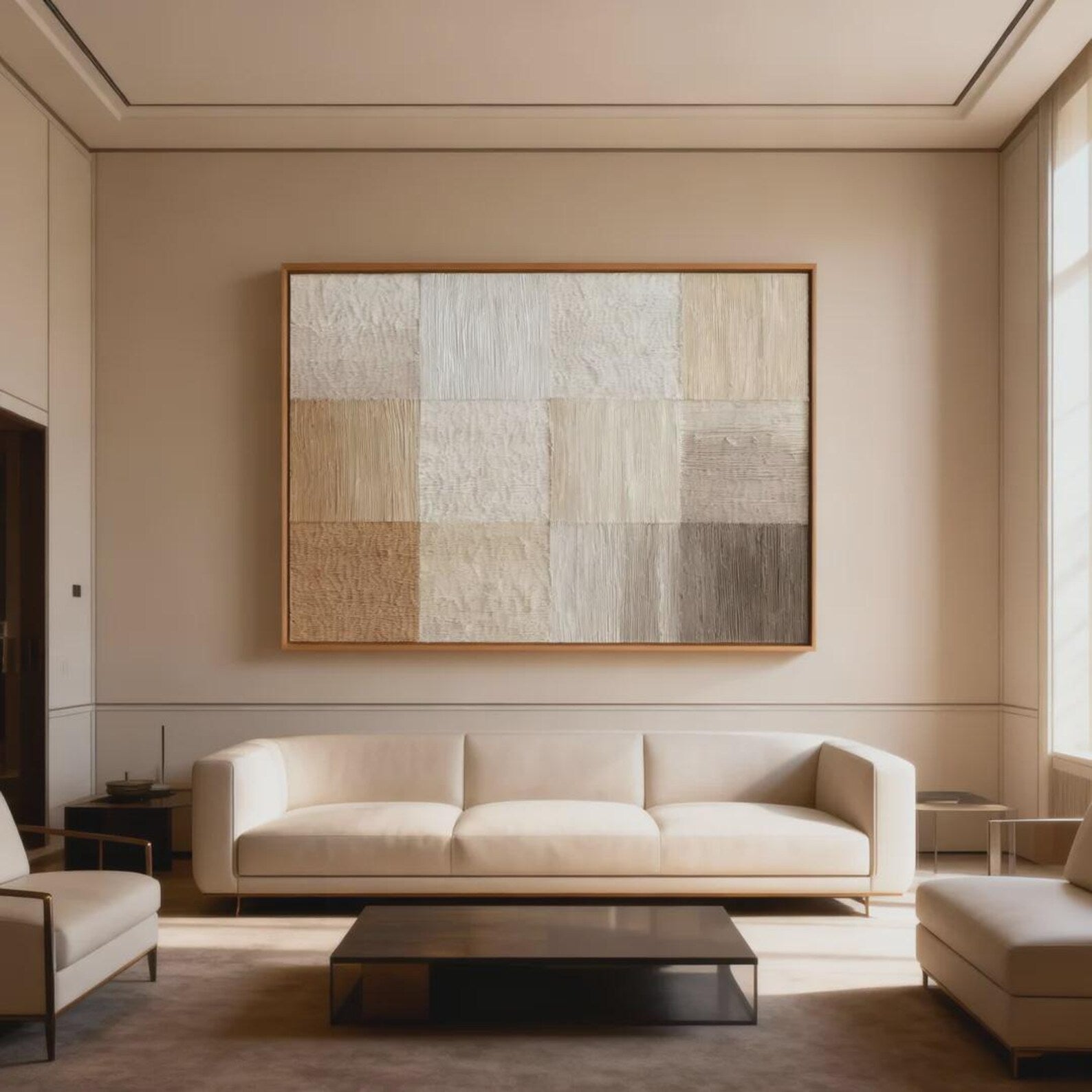 Textured Neutral Panels | Earthy Tones