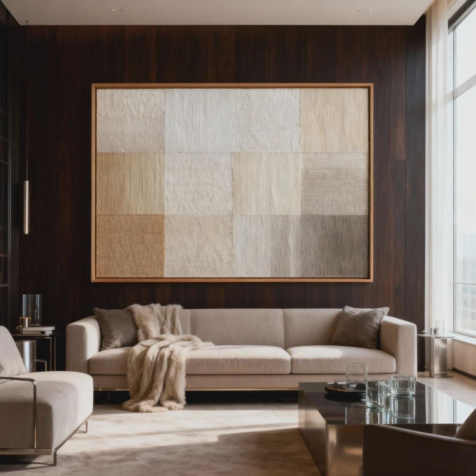 Textured Neutral Panels | Earthy Tones