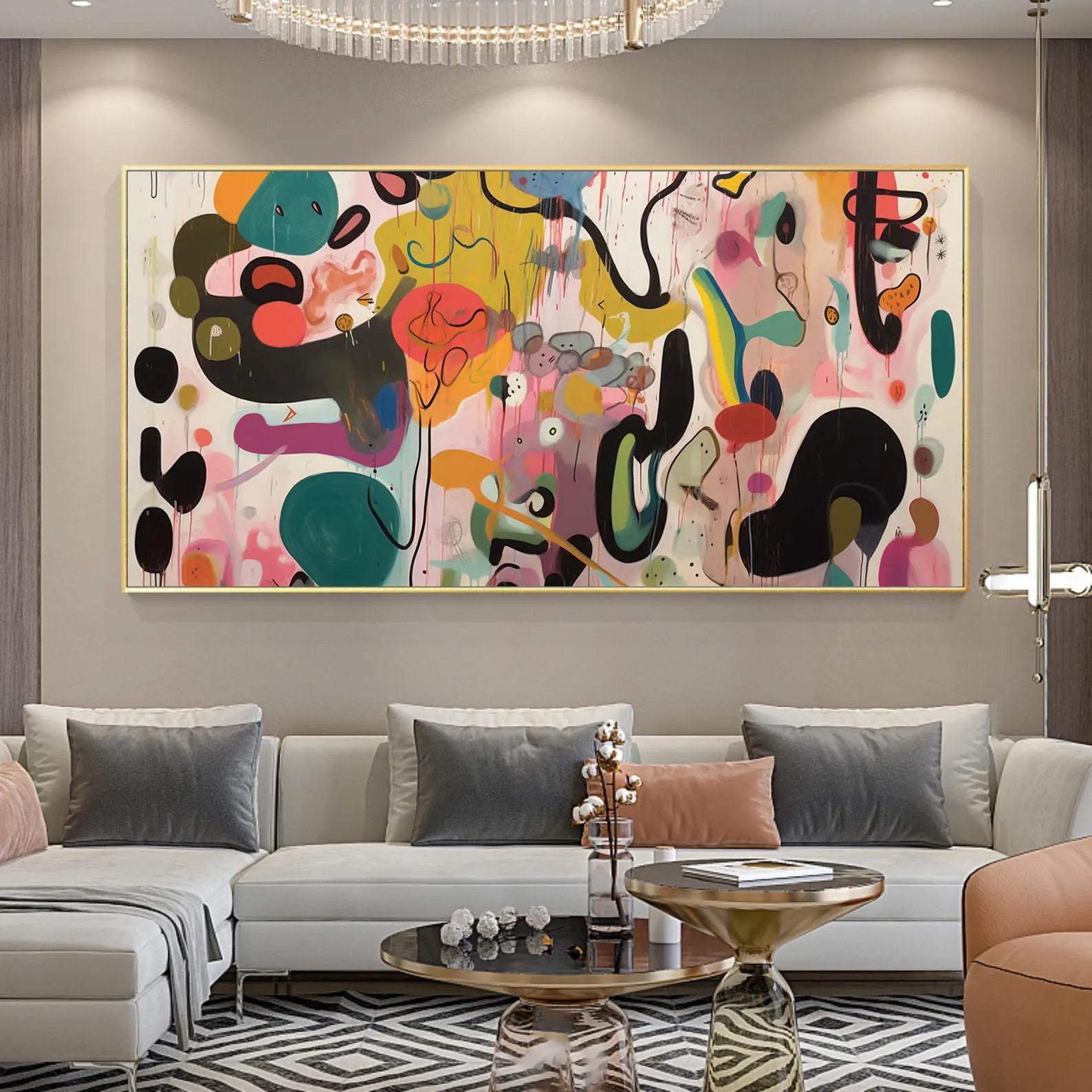 Textured Abstract Fluidity | Vivid Shapes