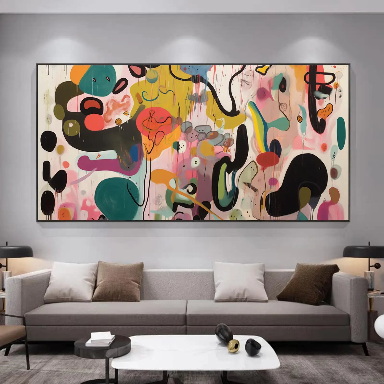 Textured Abstract Fluidity | Vivid Shapes