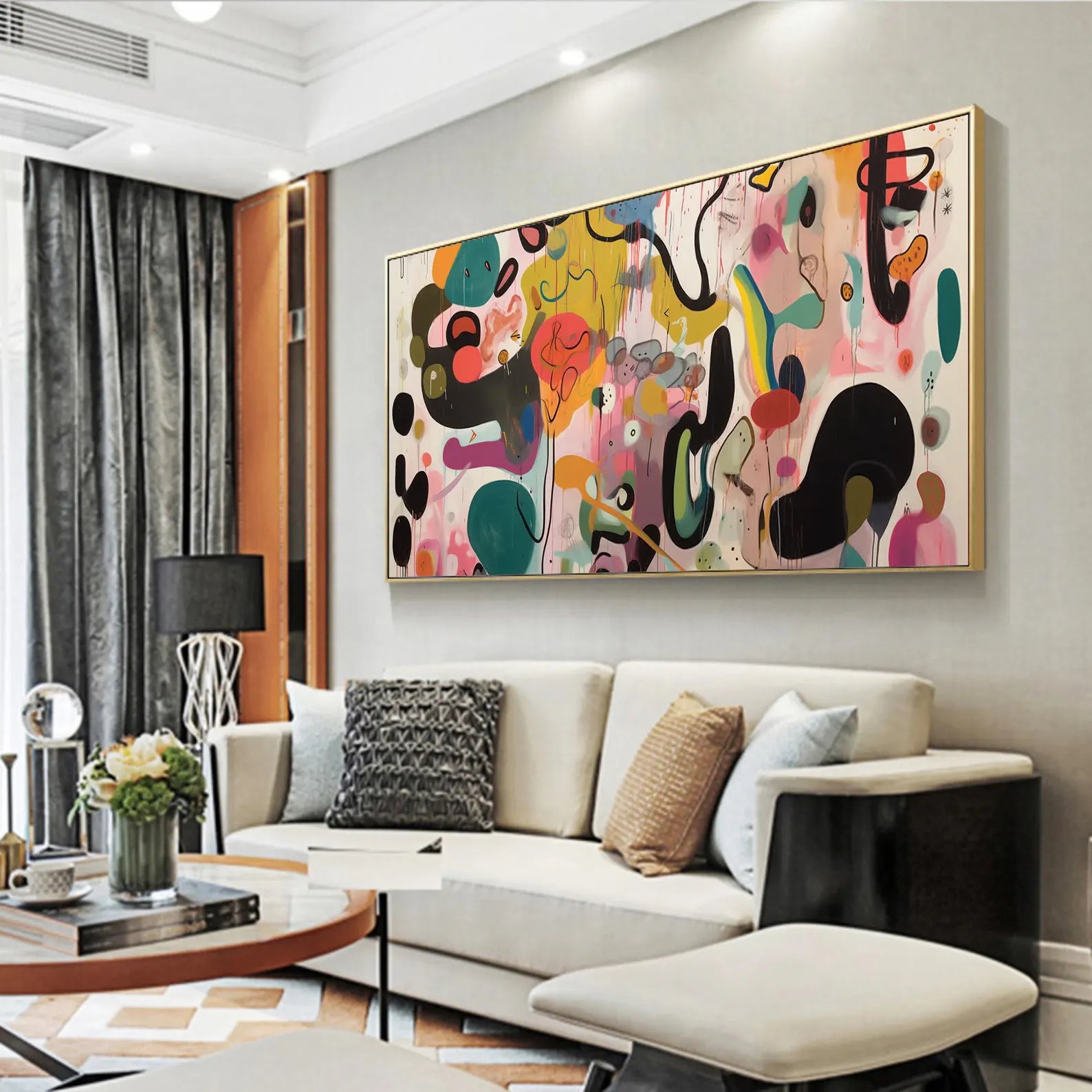 Textured Abstract Fluidity | Vivid Shapes