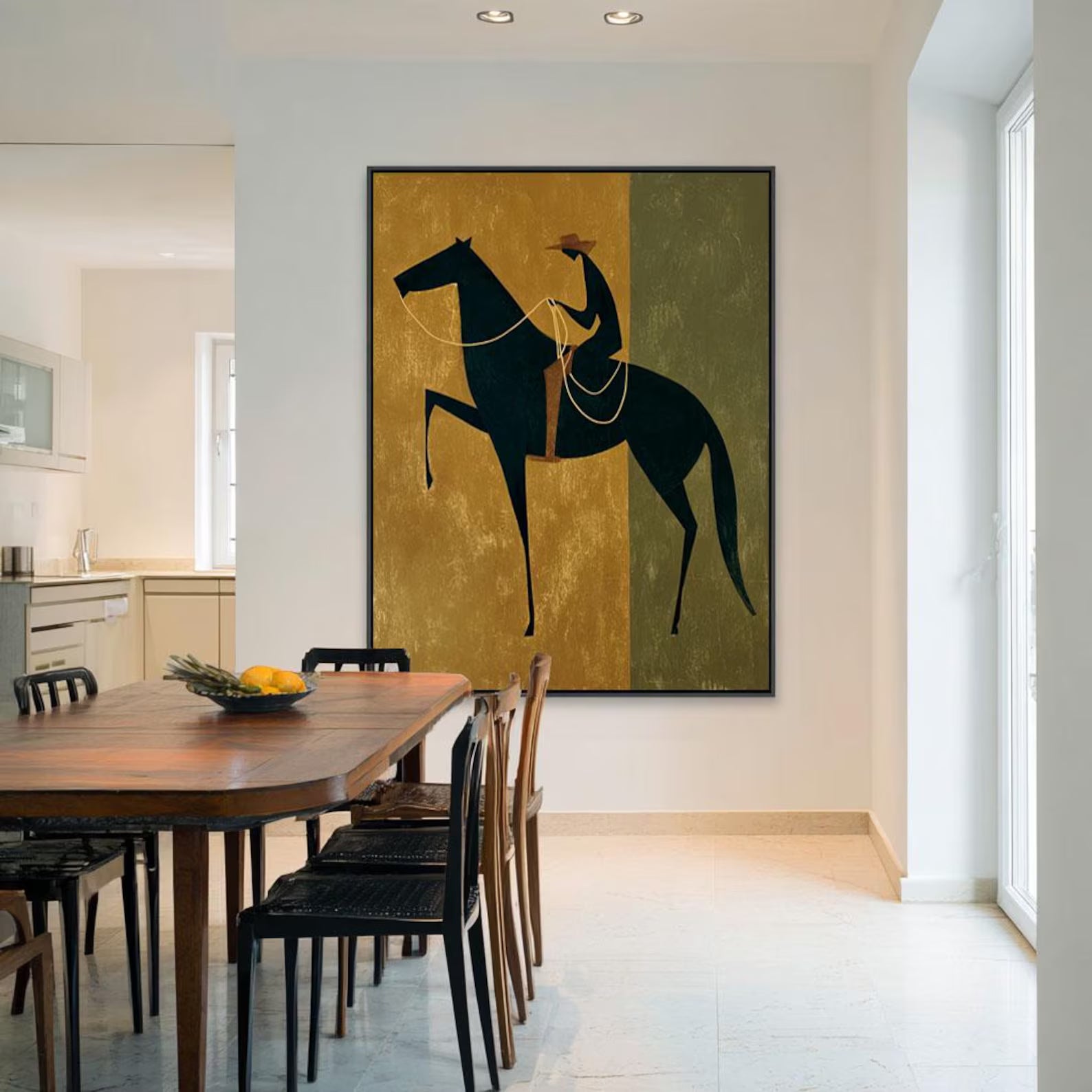 Textured Equine Panache | Gilded Steed