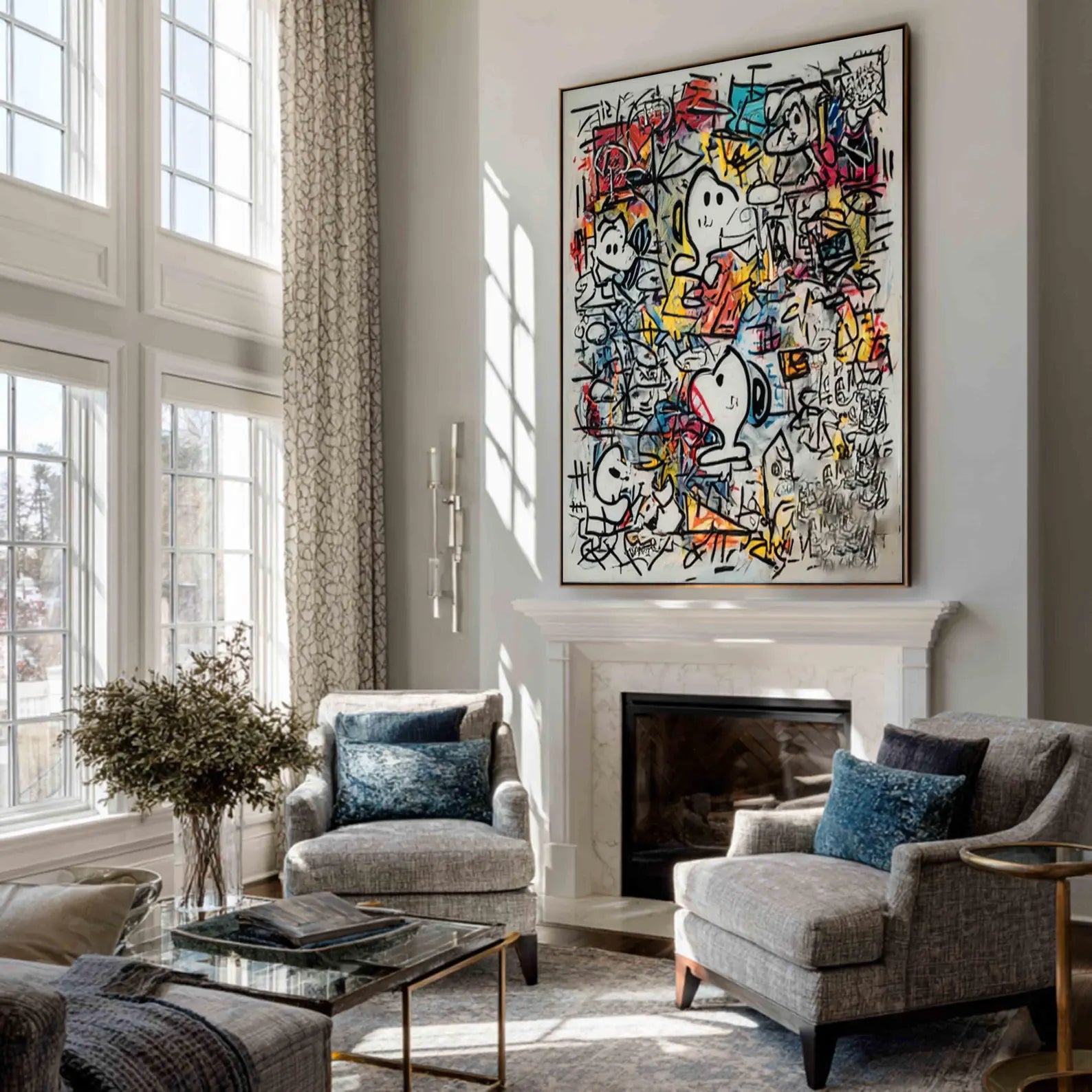 Dynamic Graffiti Whimsy | Cartoon Figures