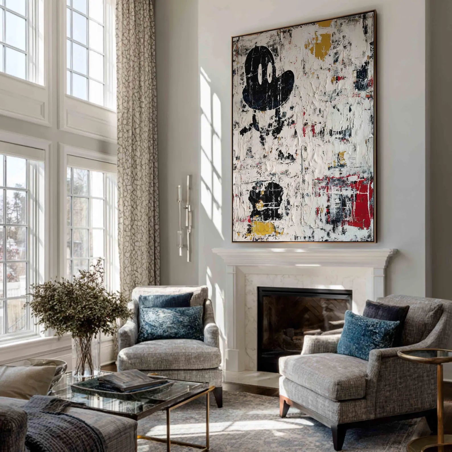 Textured Mickey Whimsy | Distressed Silhouettes