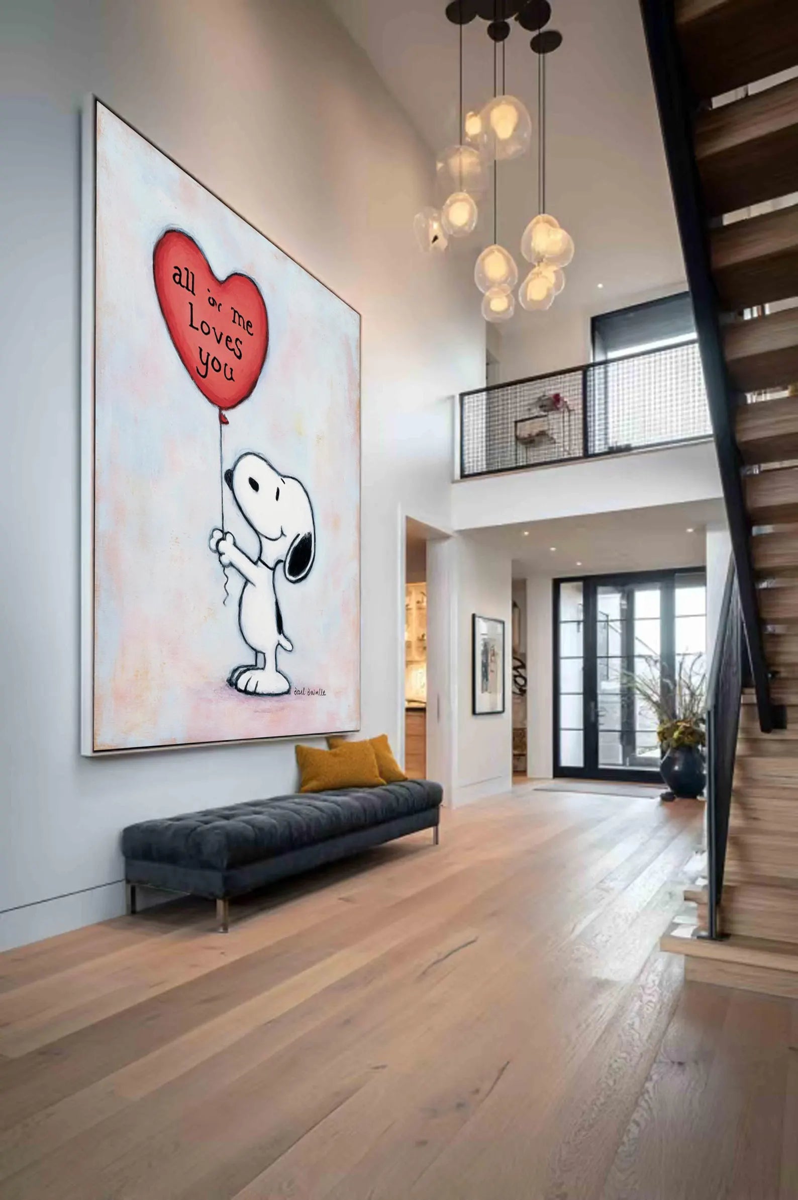 Textured Romantic Balloon | Snoopy Love