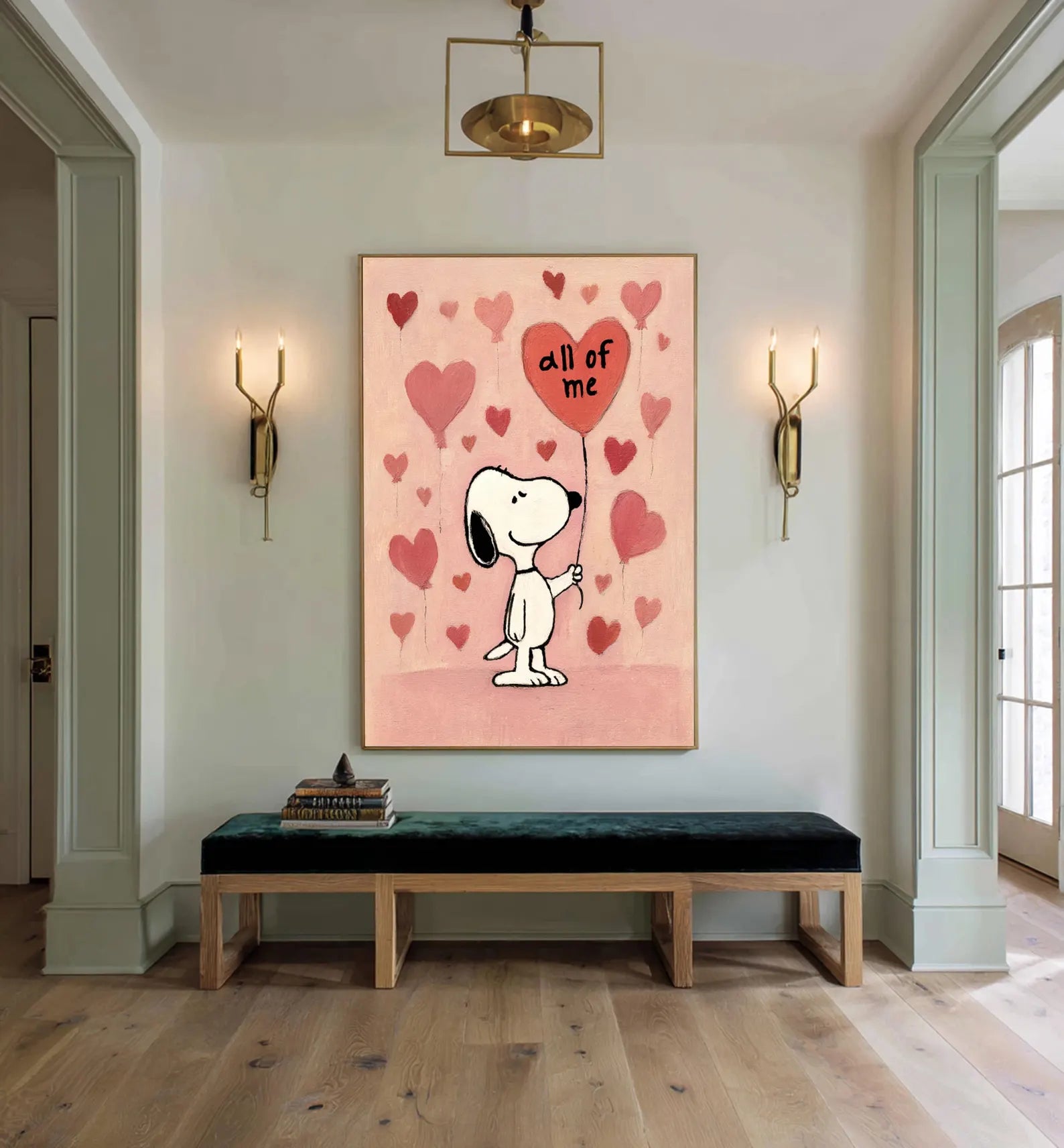Textured Heart Charm | Snoopy Love