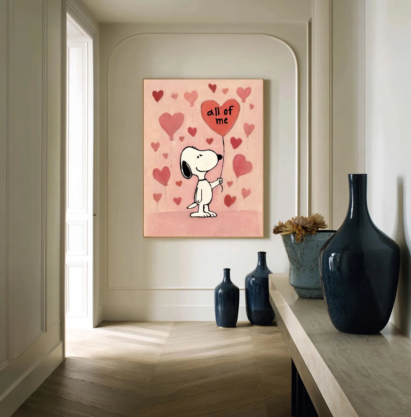 Textured Heart Charm | Snoopy Love
