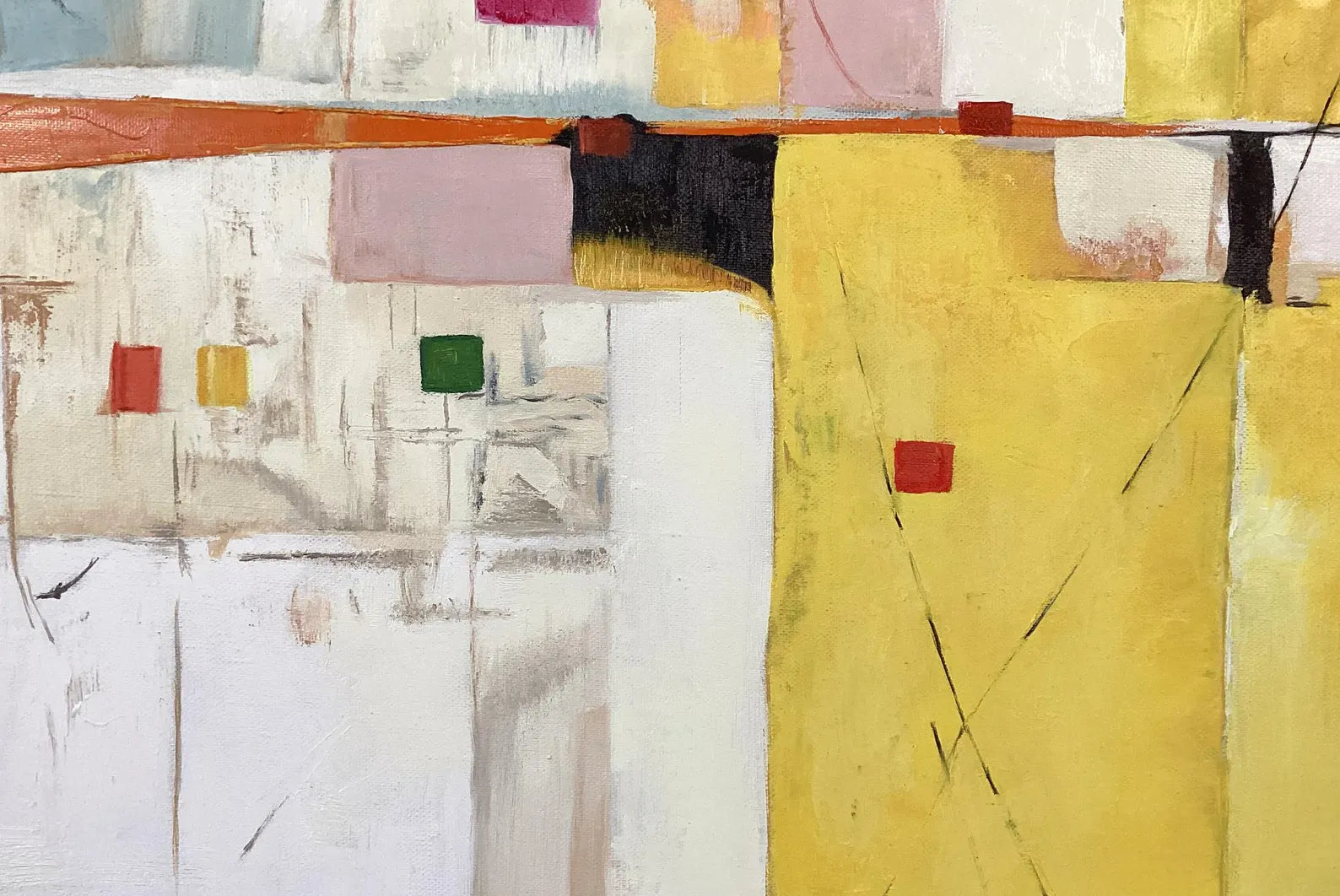 Textured Colorful Geometry | Yellow White