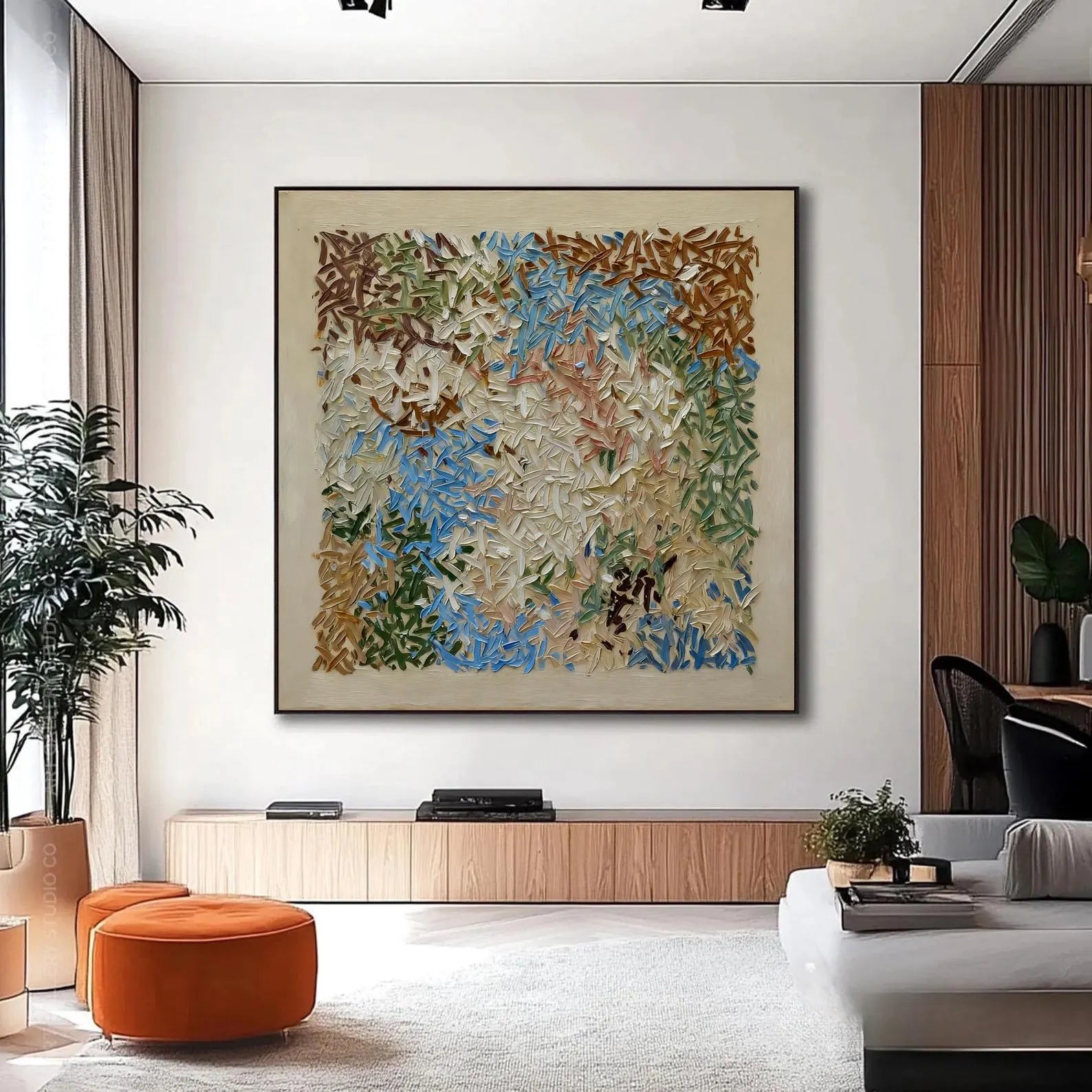 Textured Foliage Opulence | Cerulean Mosaics