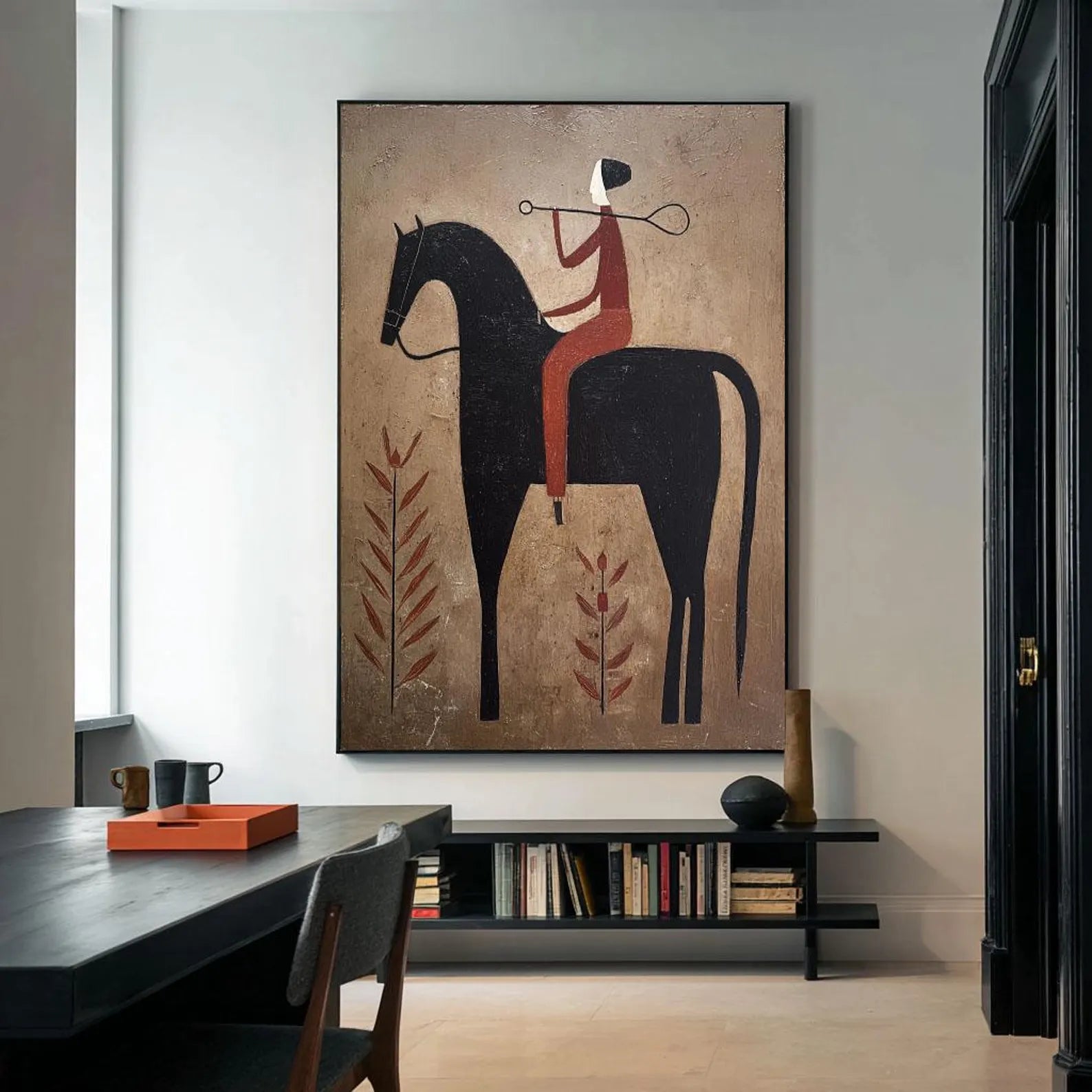 Textured Equestrian Elegance | Umber Steed