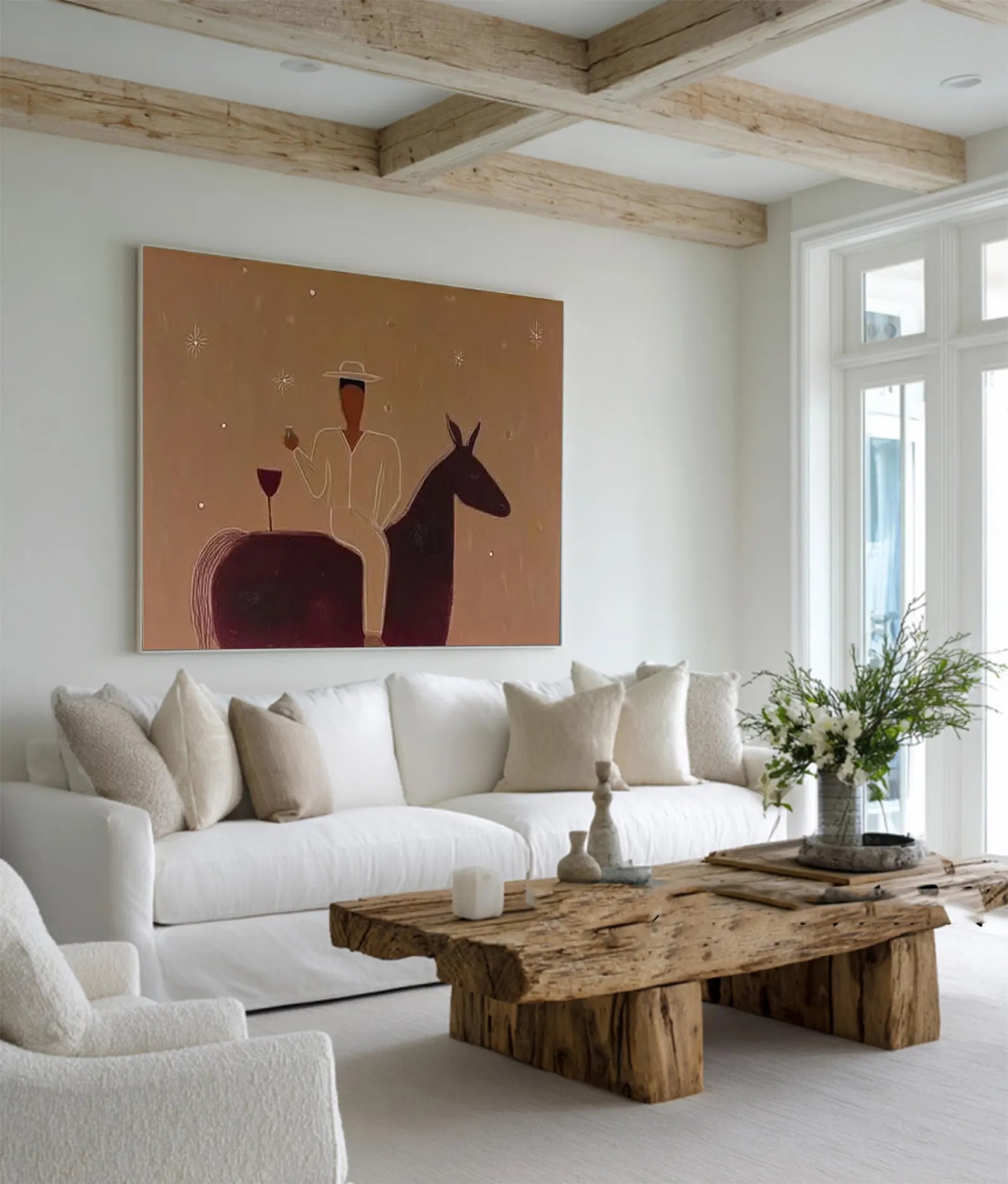 Textured Equestrian Leisure | Amber Glow