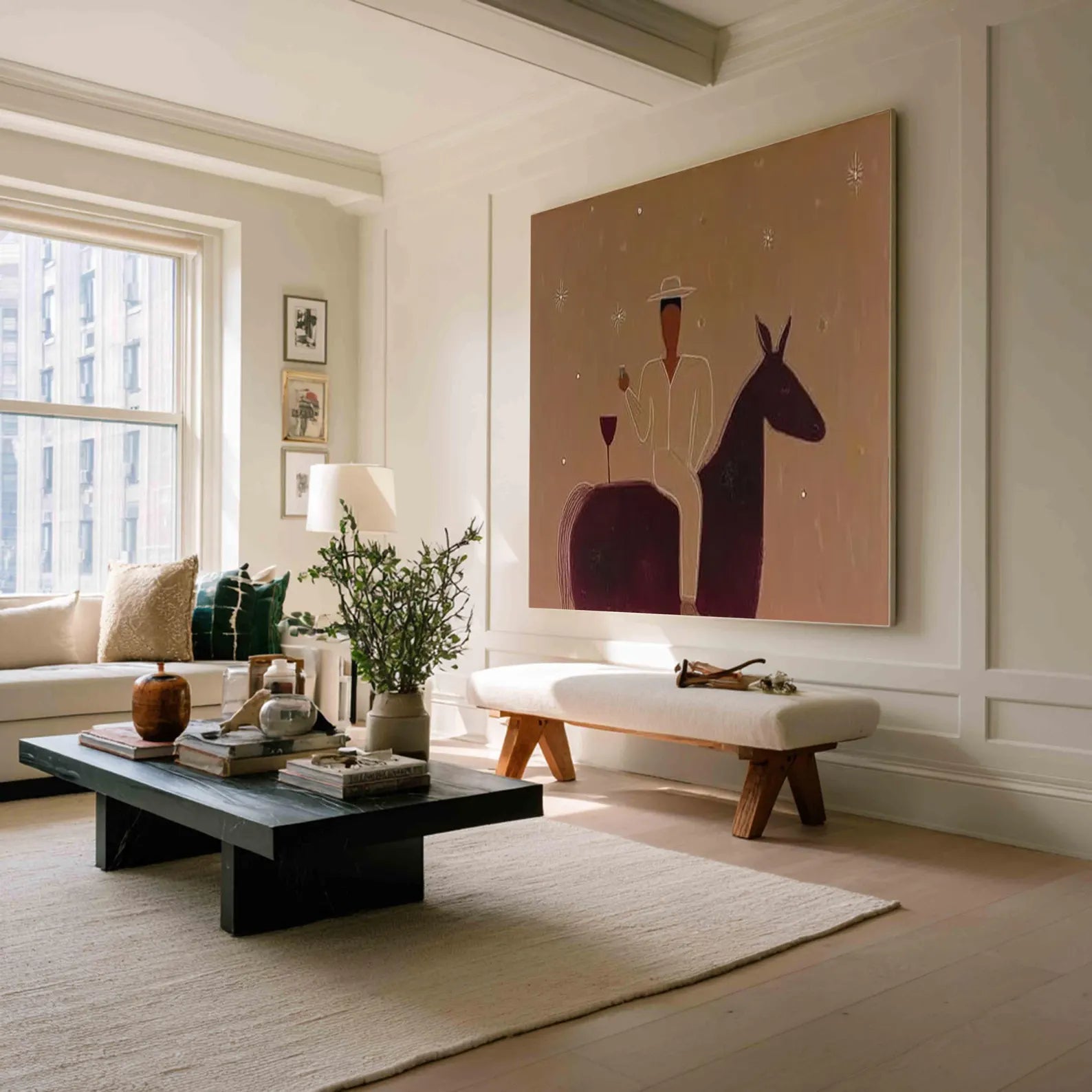 Textured Equestrian Leisure | Amber Glow