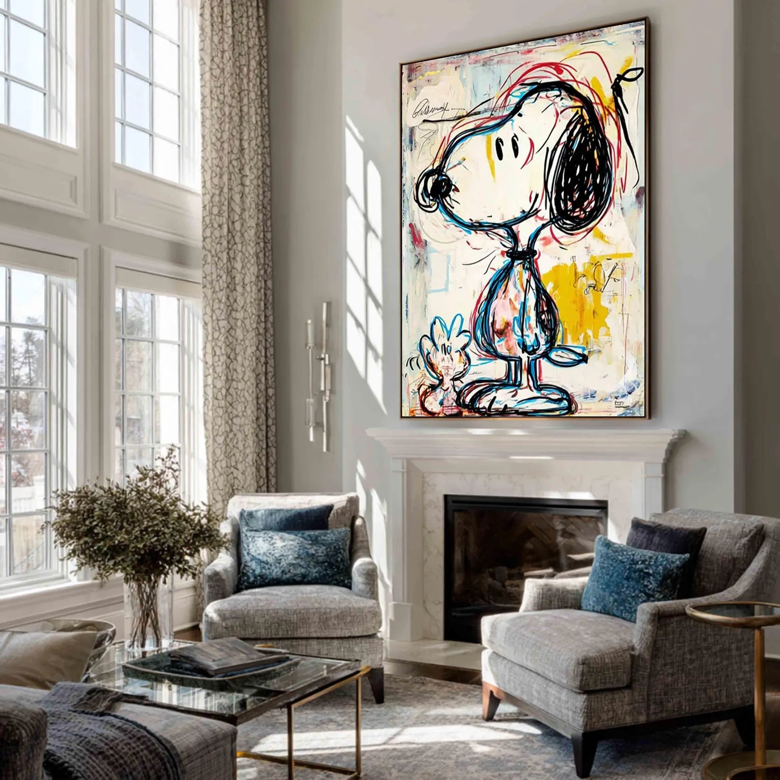 Textured Whimsical Graffiti | Snoopy Pal