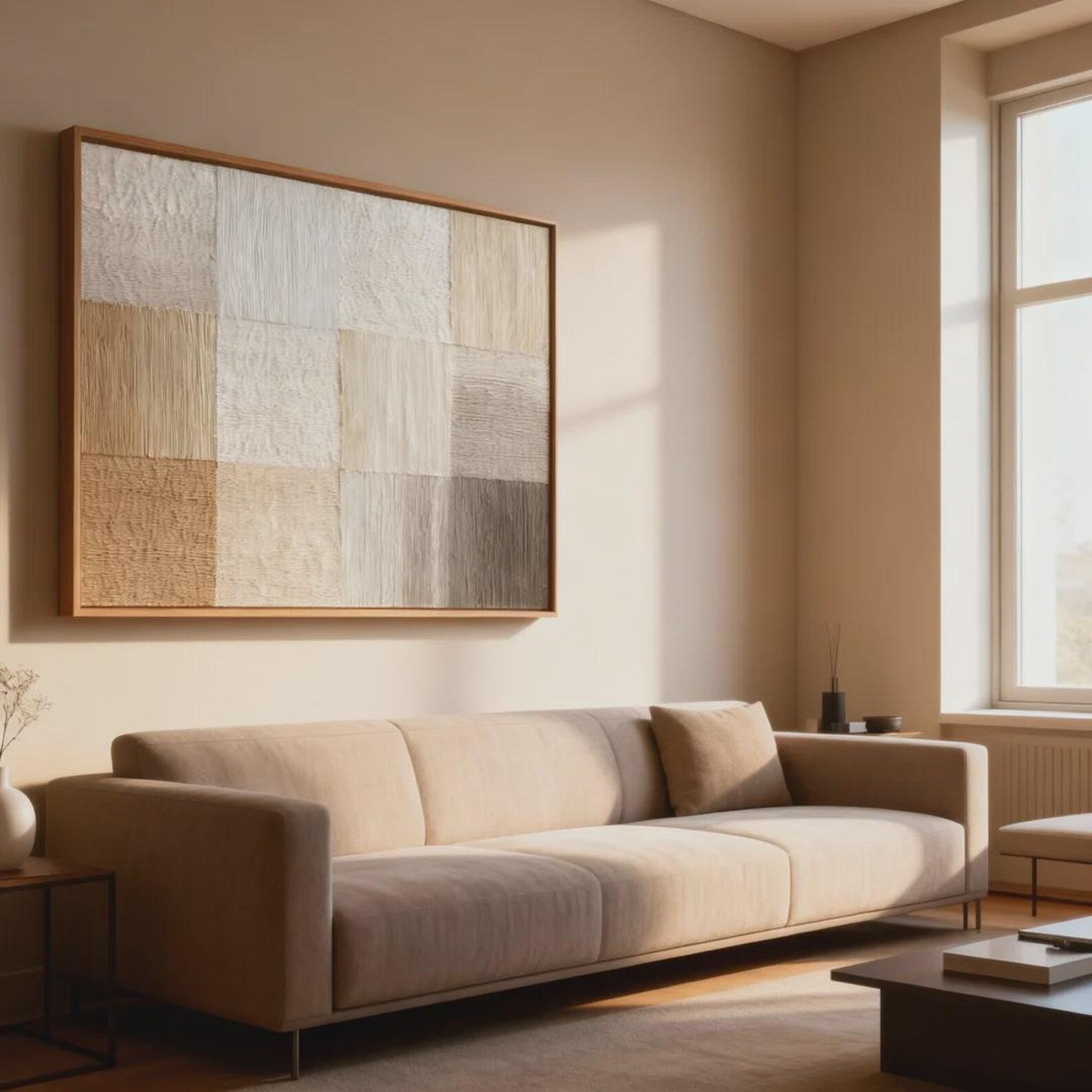 Textured Neutral Panels | Earthy Tones