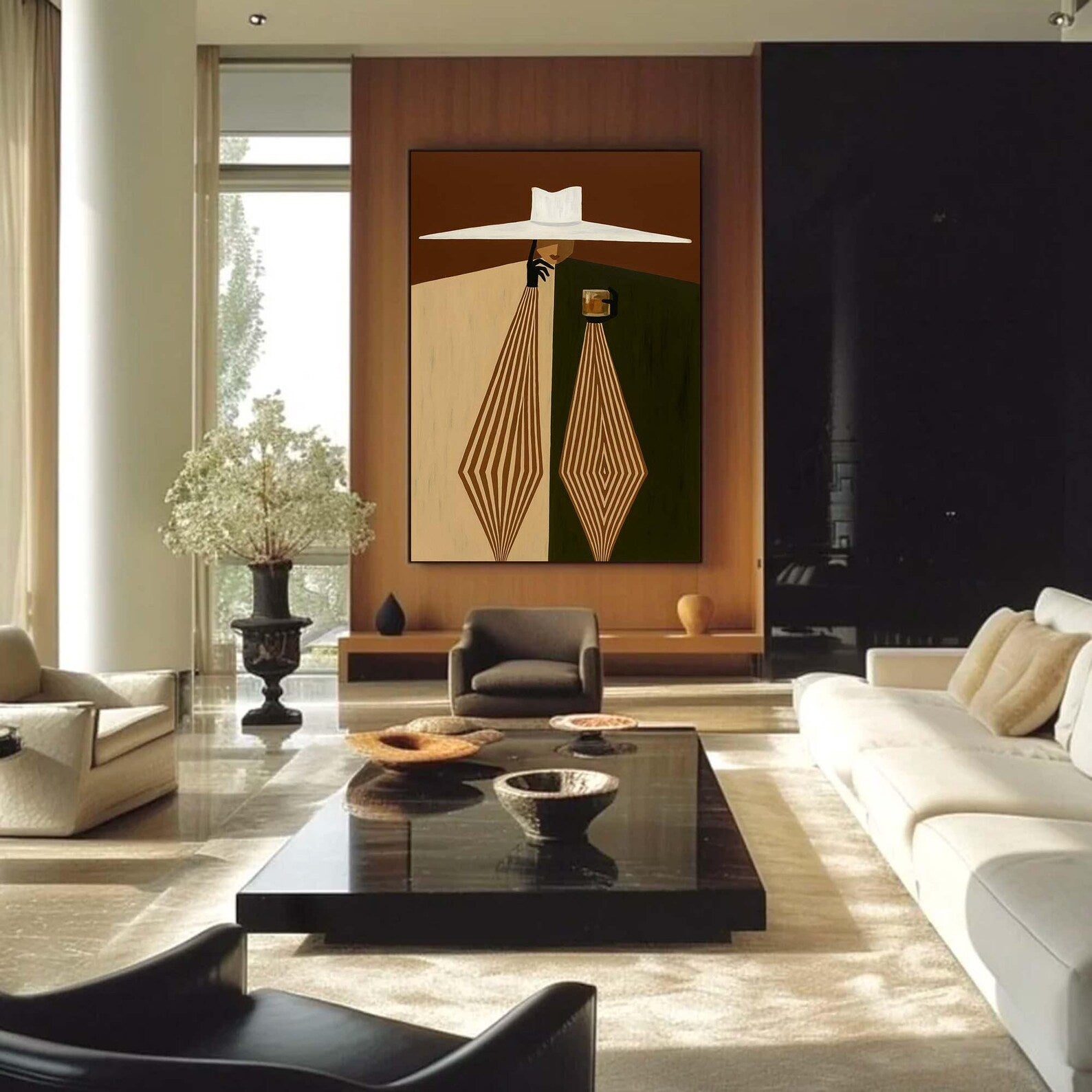 Textured Retro Opulence | Hat Geometric