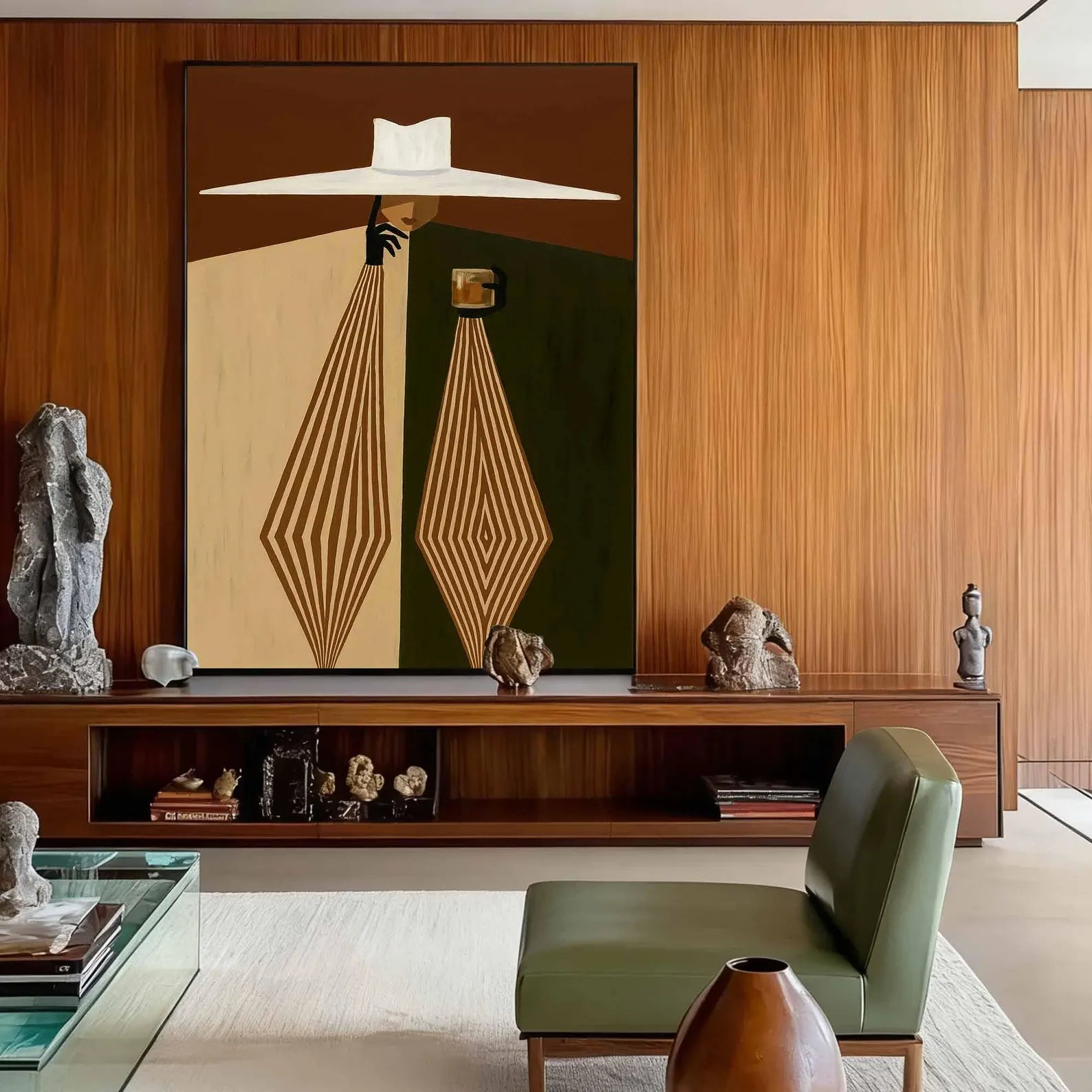 Textured Retro Opulence | Hat Geometric