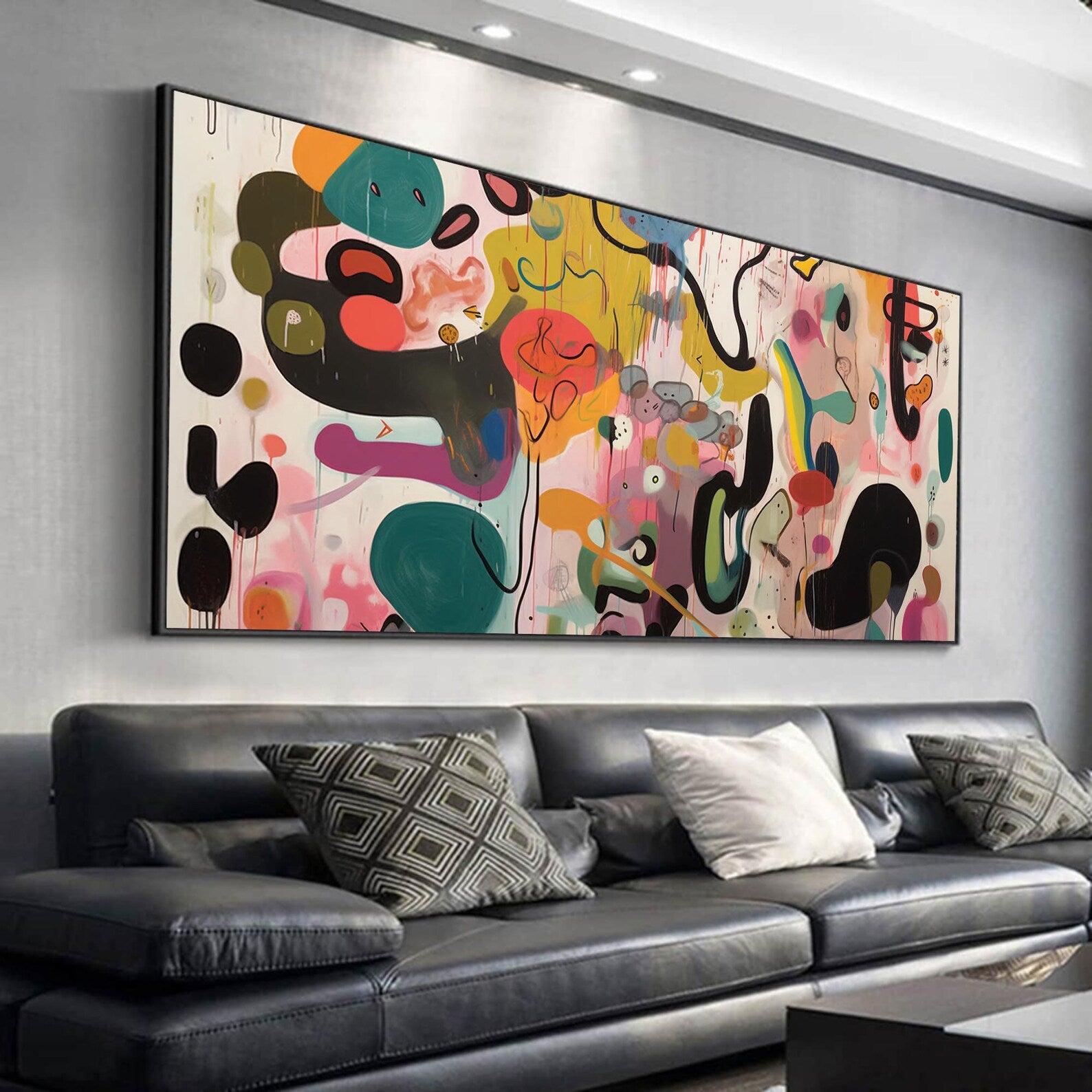 Textured Abstract Fluidity | Vivid Shapes