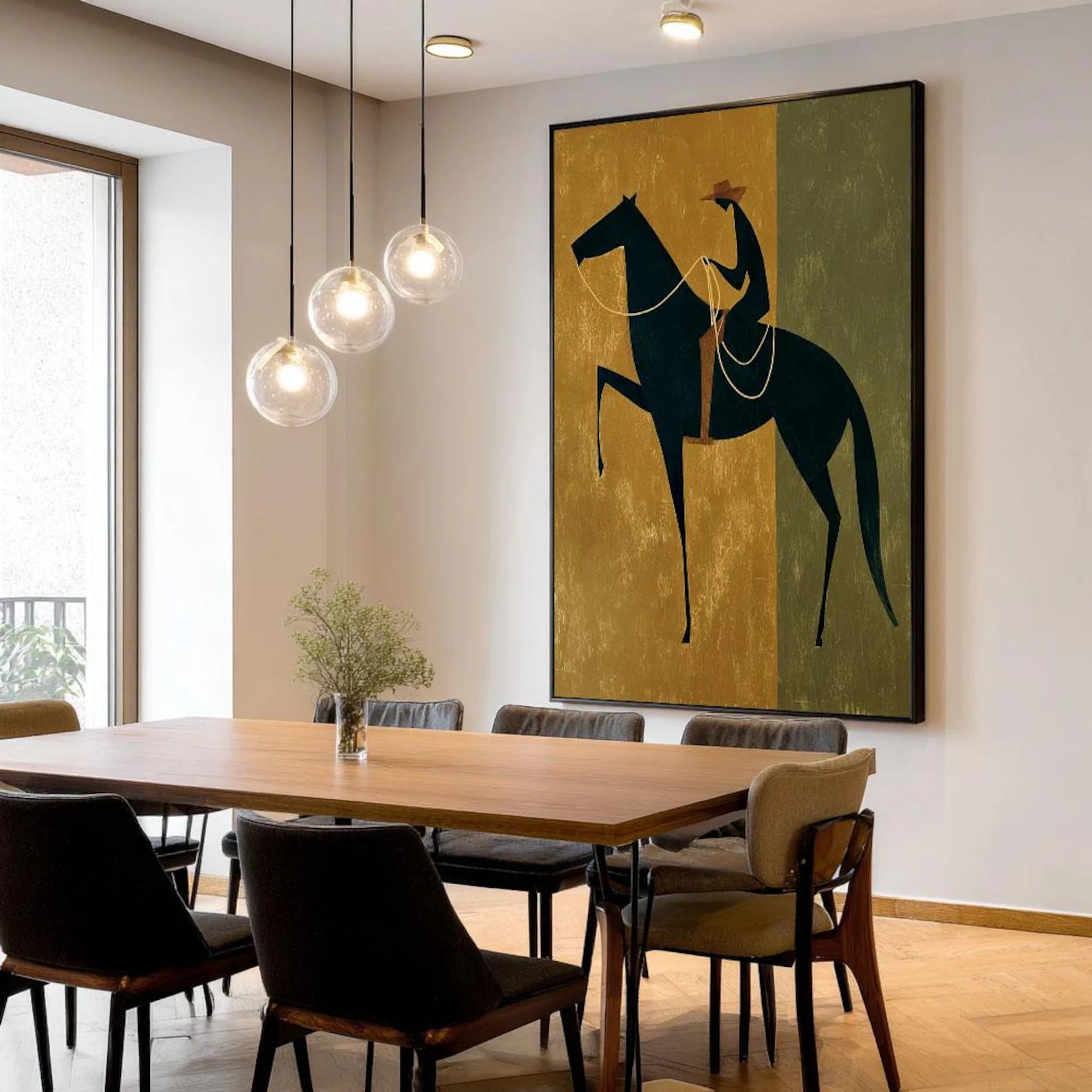 Textured Equine Panache | Gilded Steed