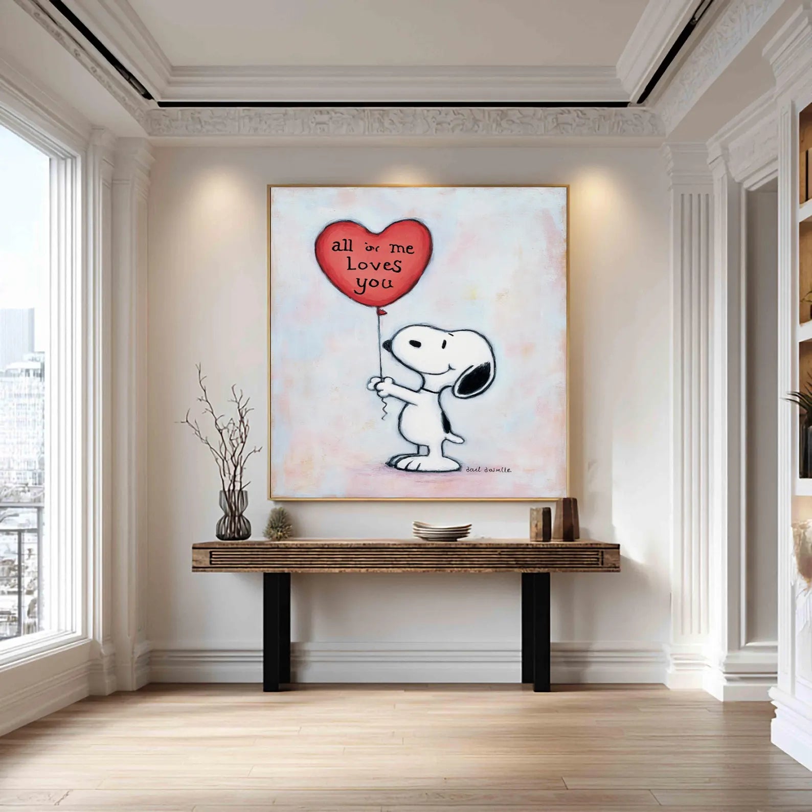 Textured Romantic Balloon | Snoopy Love