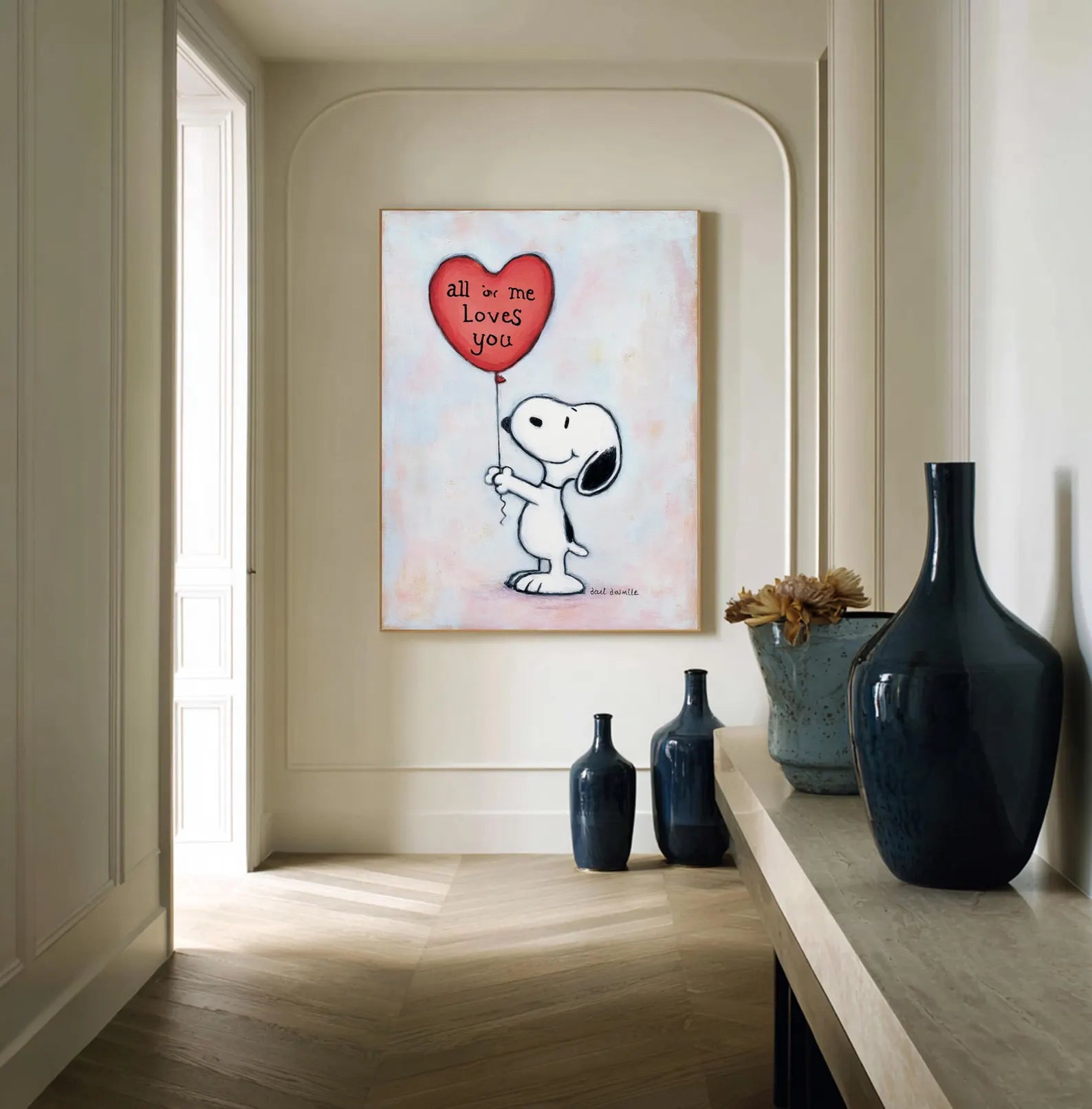 Textured Romantic Balloon | Snoopy Love