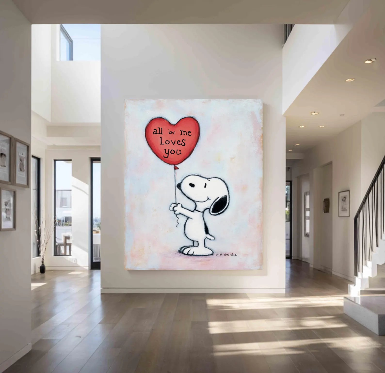 Textured Romantic Balloon | Snoopy Love
