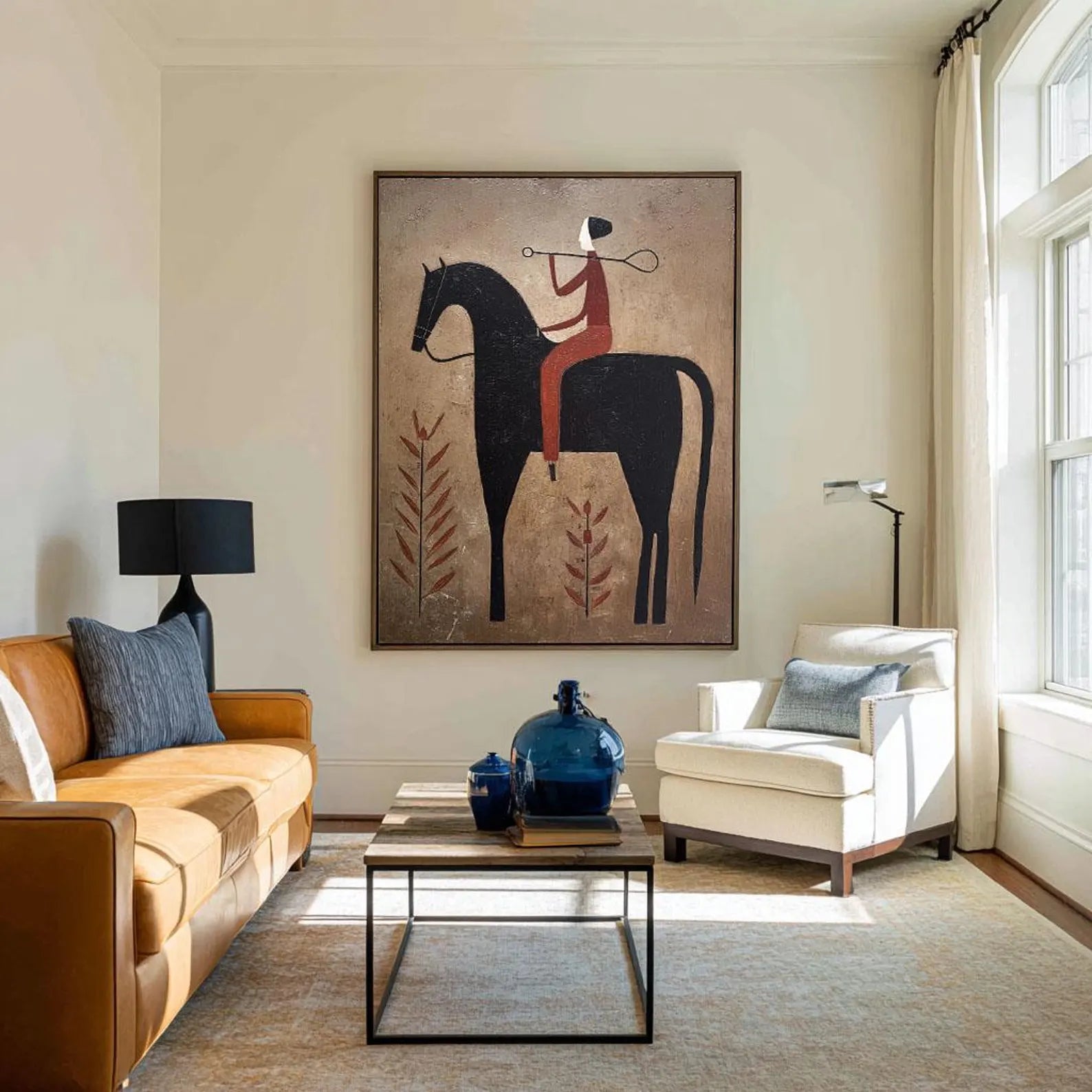 Textured Equestrian Elegance | Umber Steed