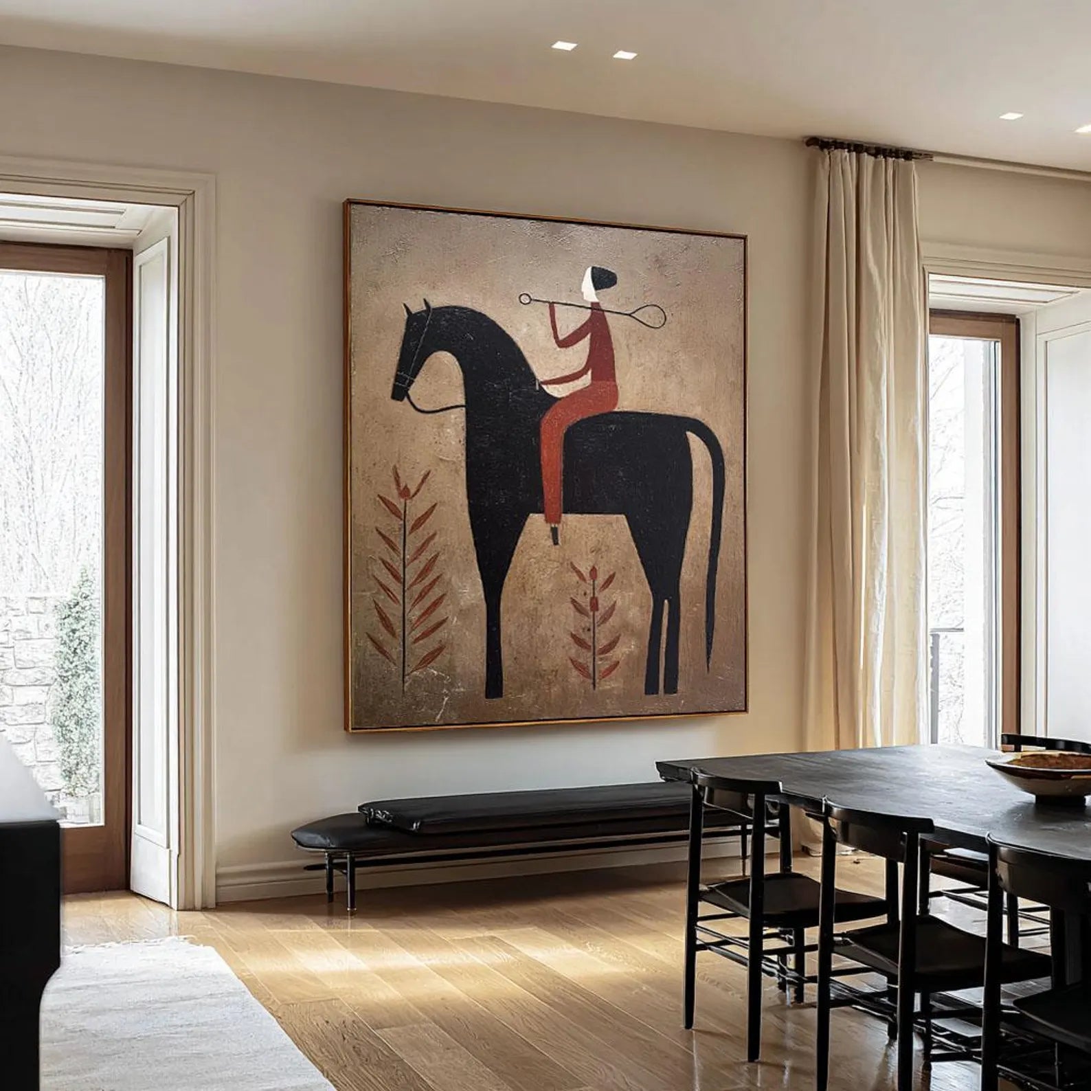 Textured Equestrian Elegance | Umber Steed