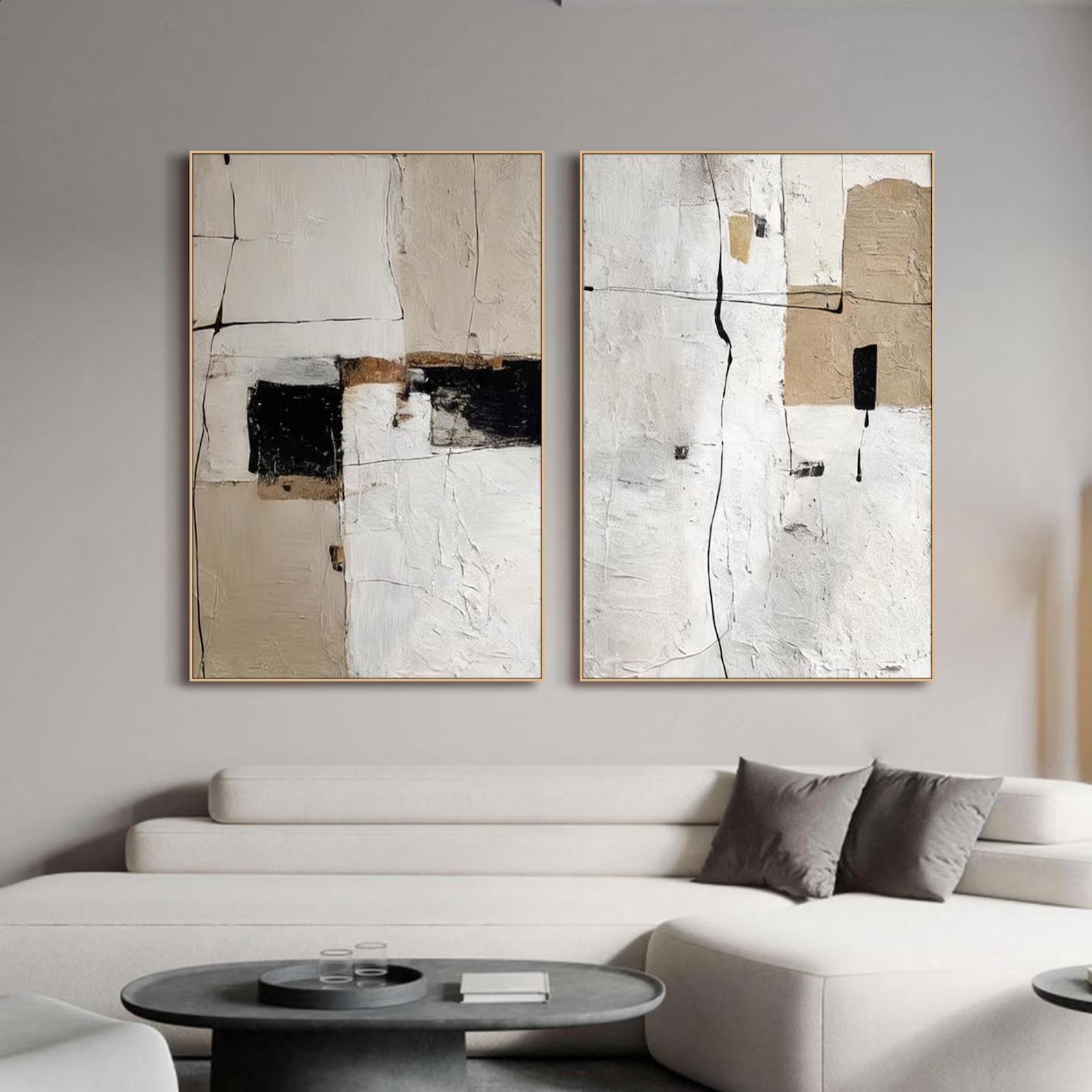 Minimalist Abstract Geometry | Neutral Palette