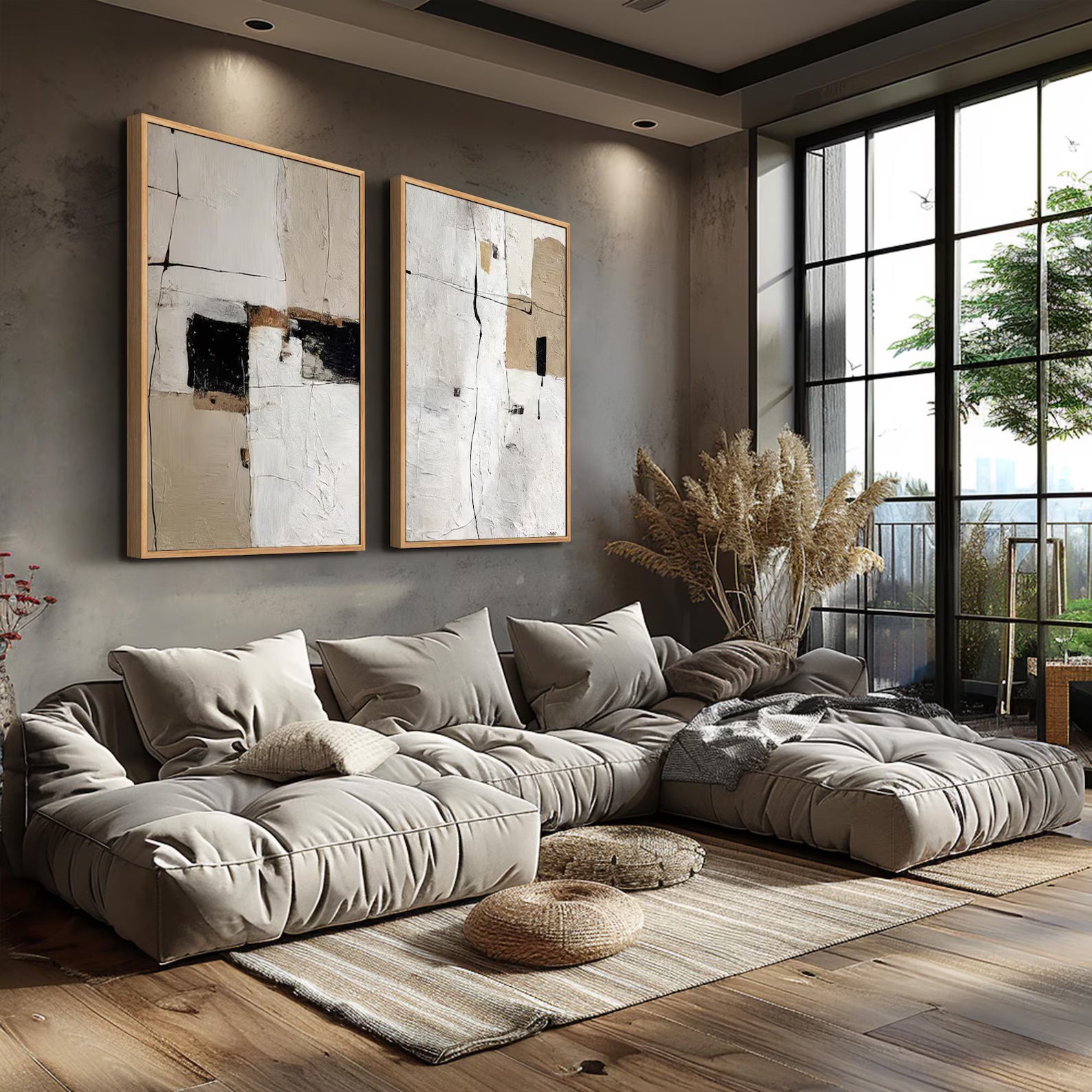 Minimalist Abstract Geometry | Neutral Palette