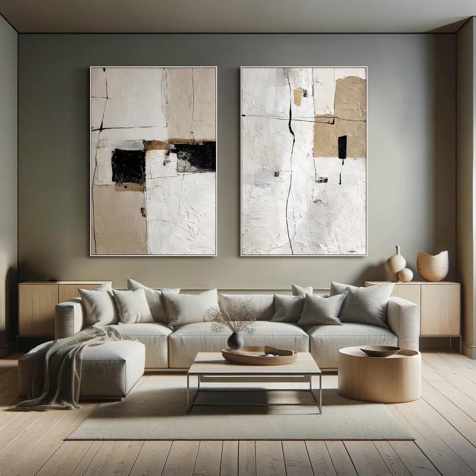 Minimalist Abstract Geometry | Neutral Palette