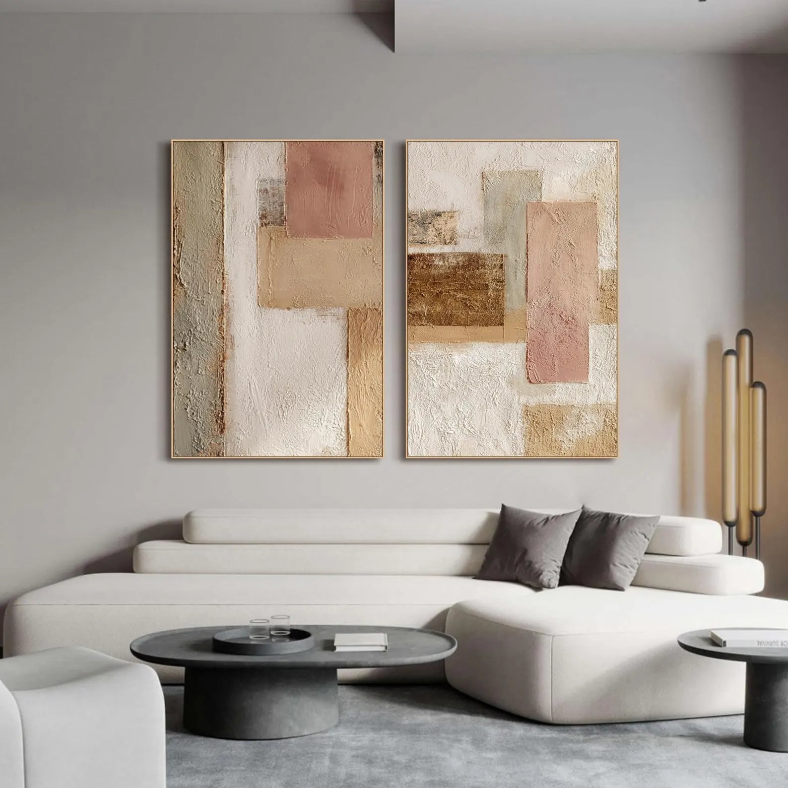 Warm Geometric Harmony | Blush Gold