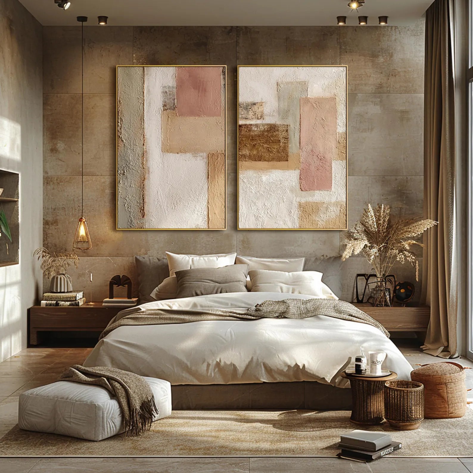 Warm Geometric Harmony | Blush Gold