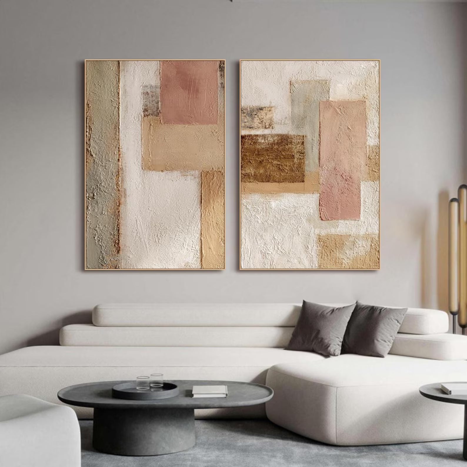 Warm Geometric Harmony | Blush Gold